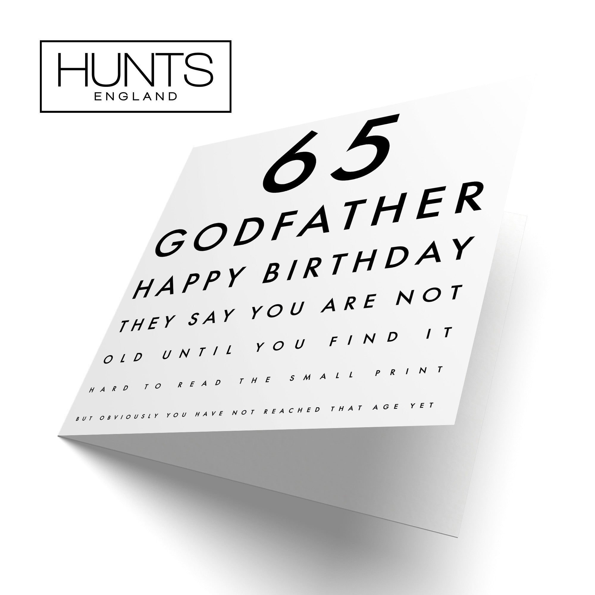 65th Godfather Birthday Card Eye Sight Letters - Default Title (TH02434)