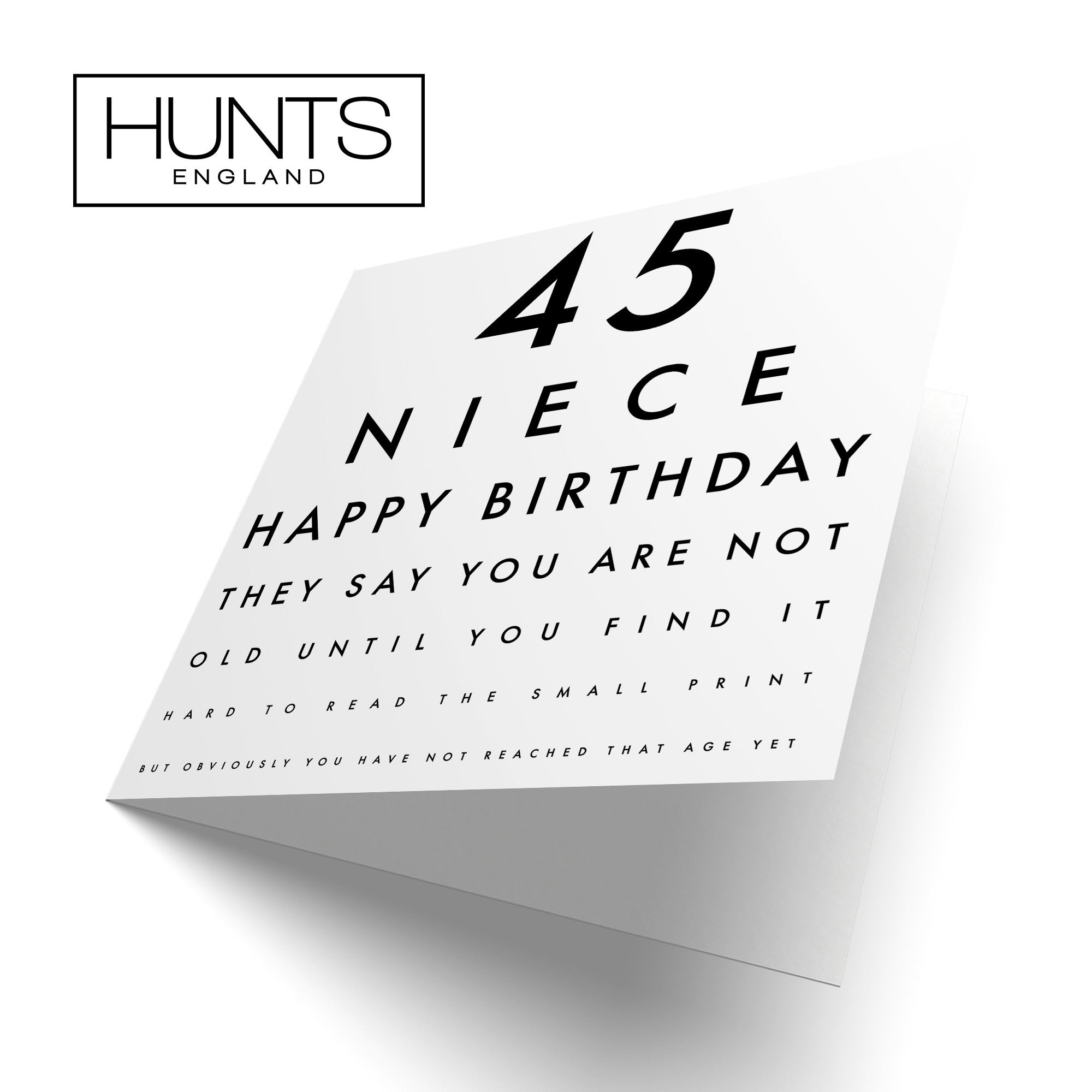 45th Niece Birthday Card Eye Sight Letters - Default Title (TH02448)