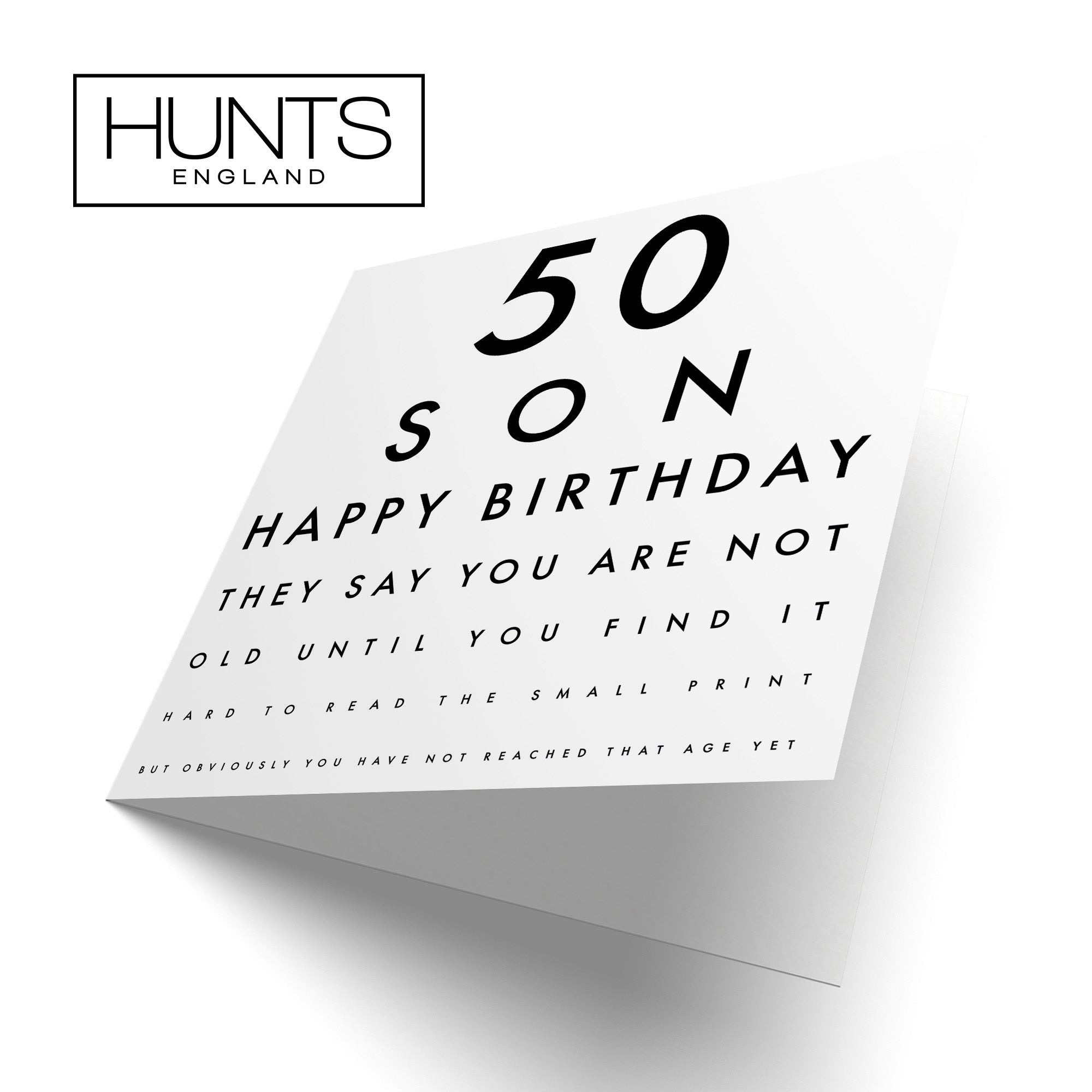 50th Son Birthday Card Eye Sight Letters - Default Title (TH02450)