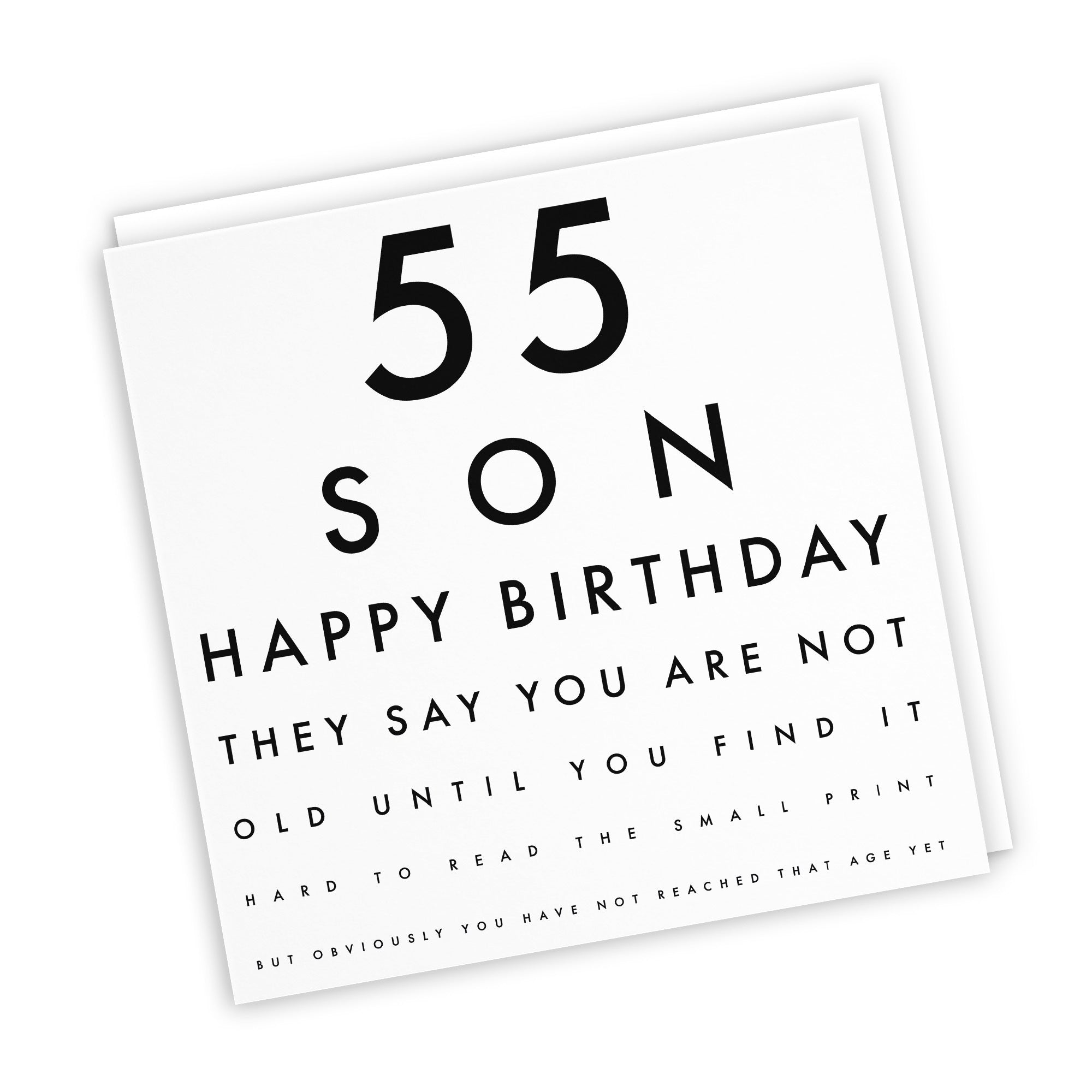 55th Son Birthday Card Eye Sight Letters - Default Title (TH02451)