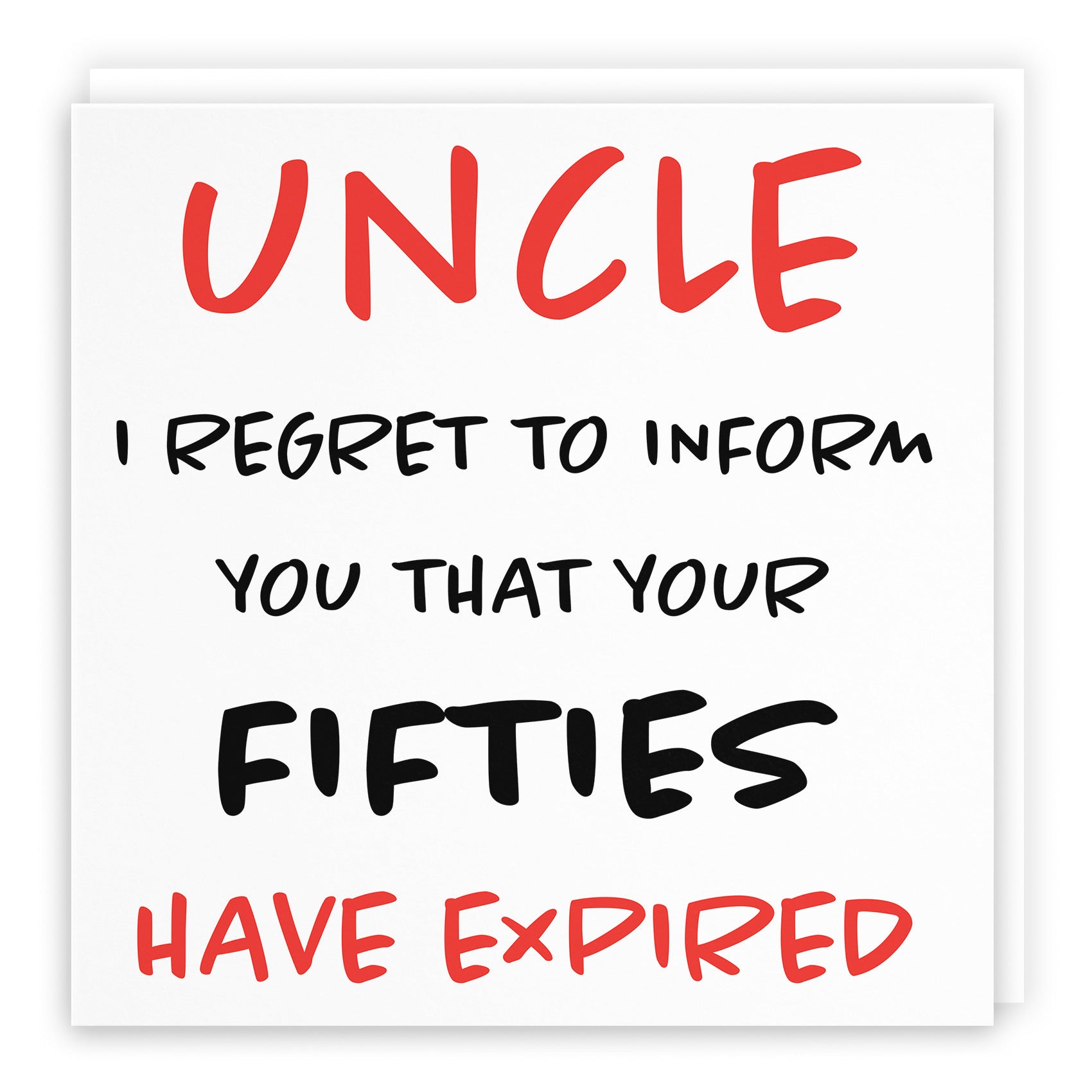 60th Uncle Birthday Card Retro - Default Title (TH02453)
