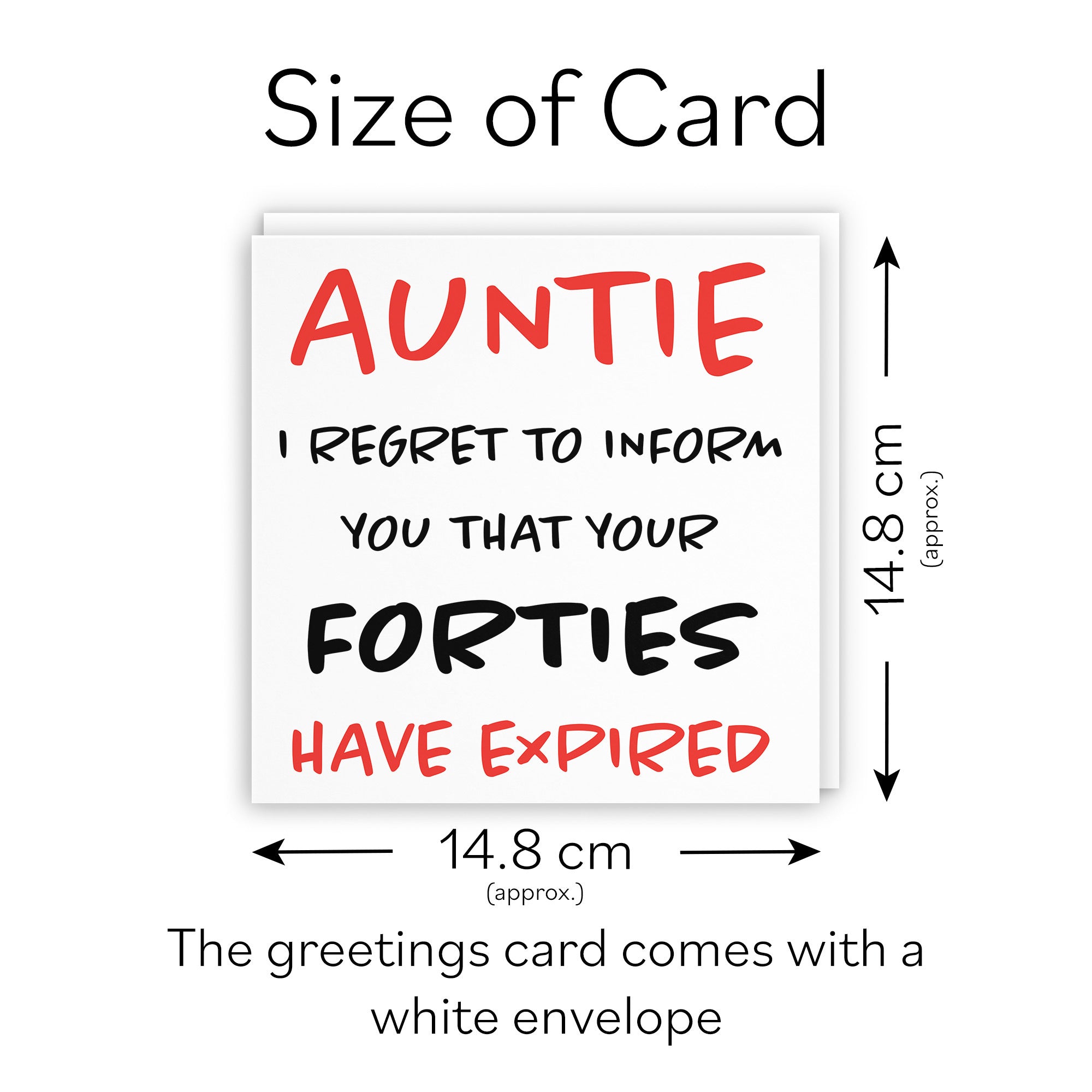 50th Auntie Birthday Card Retro - Default Title (TH02456)