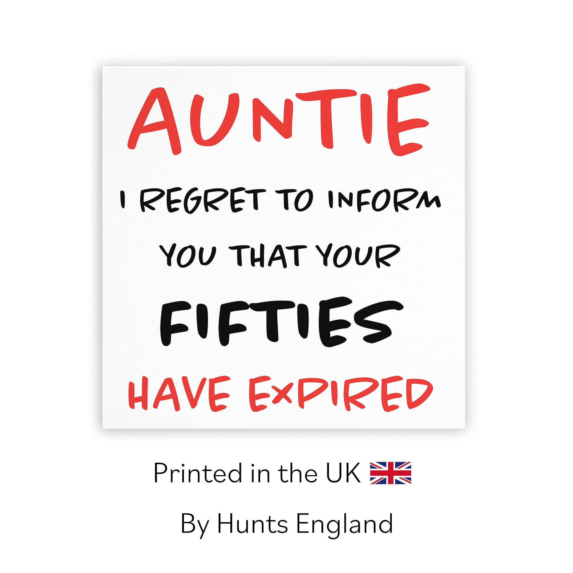 60th Auntie Birthday Card Retro - Default Title (TH02457)