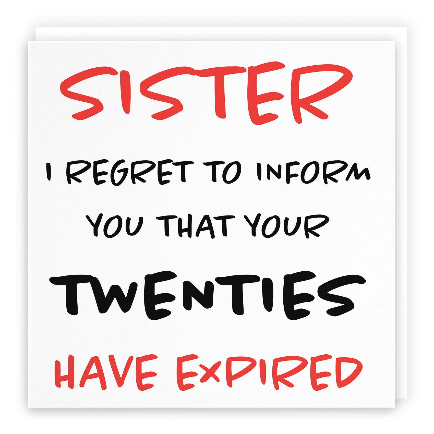 30th Sister Birthday Card Retro - Default Title (TH02460)
