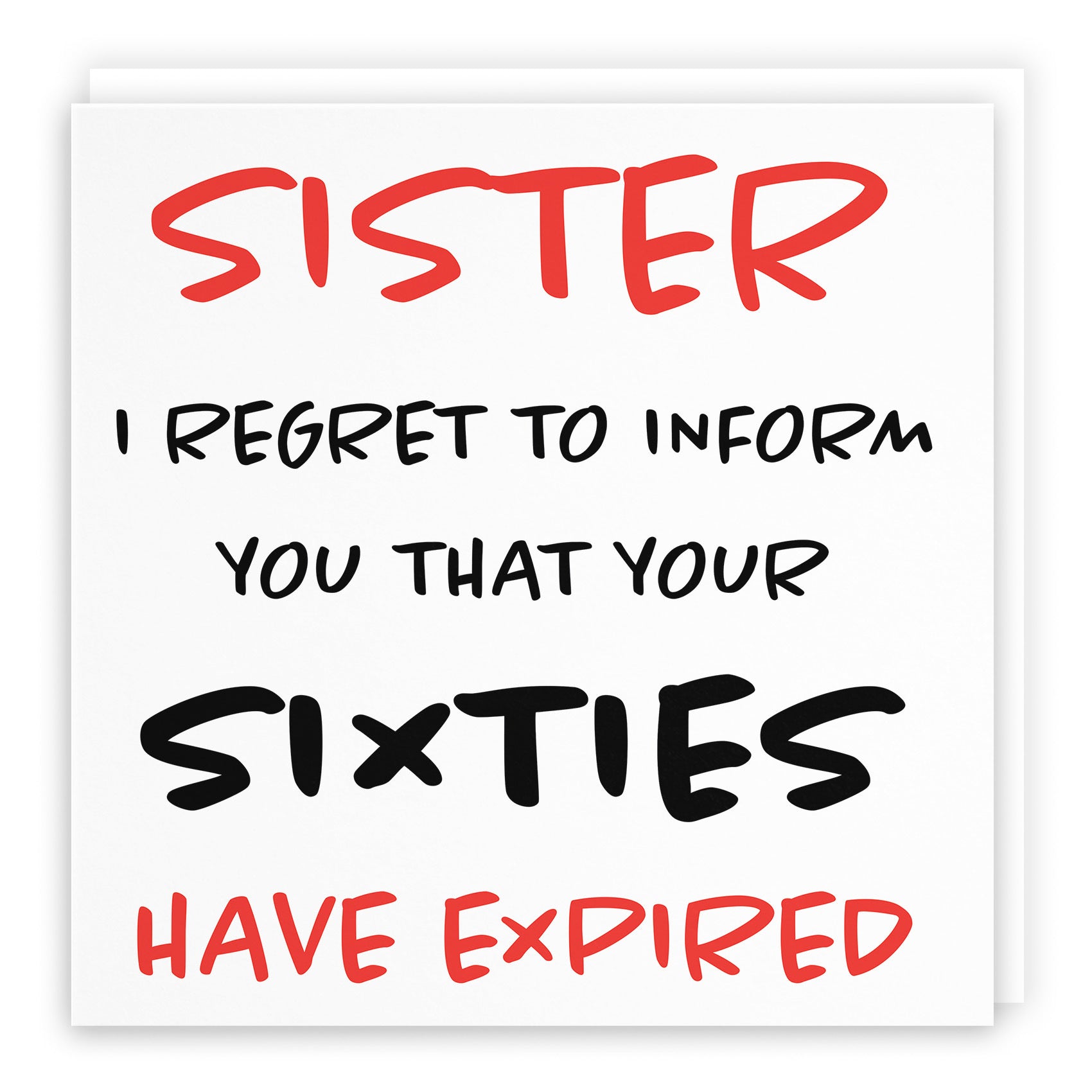 70th Sister Birthday Card Retro - Default Title (TH02461)