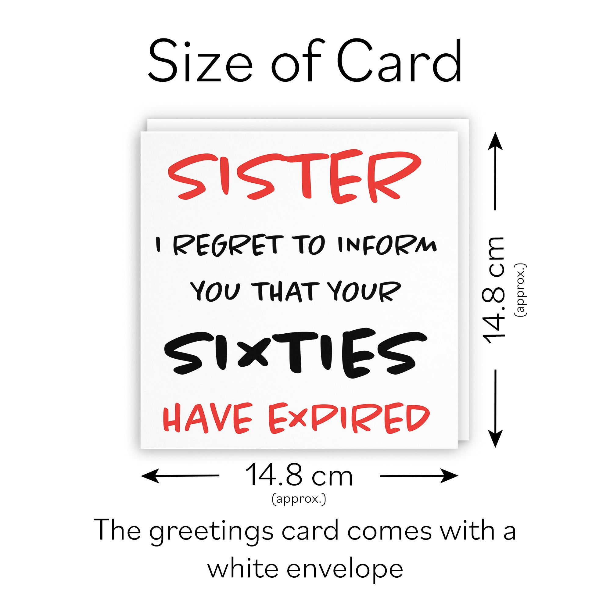 70th Sister Birthday Card Retro - Default Title (TH02461)