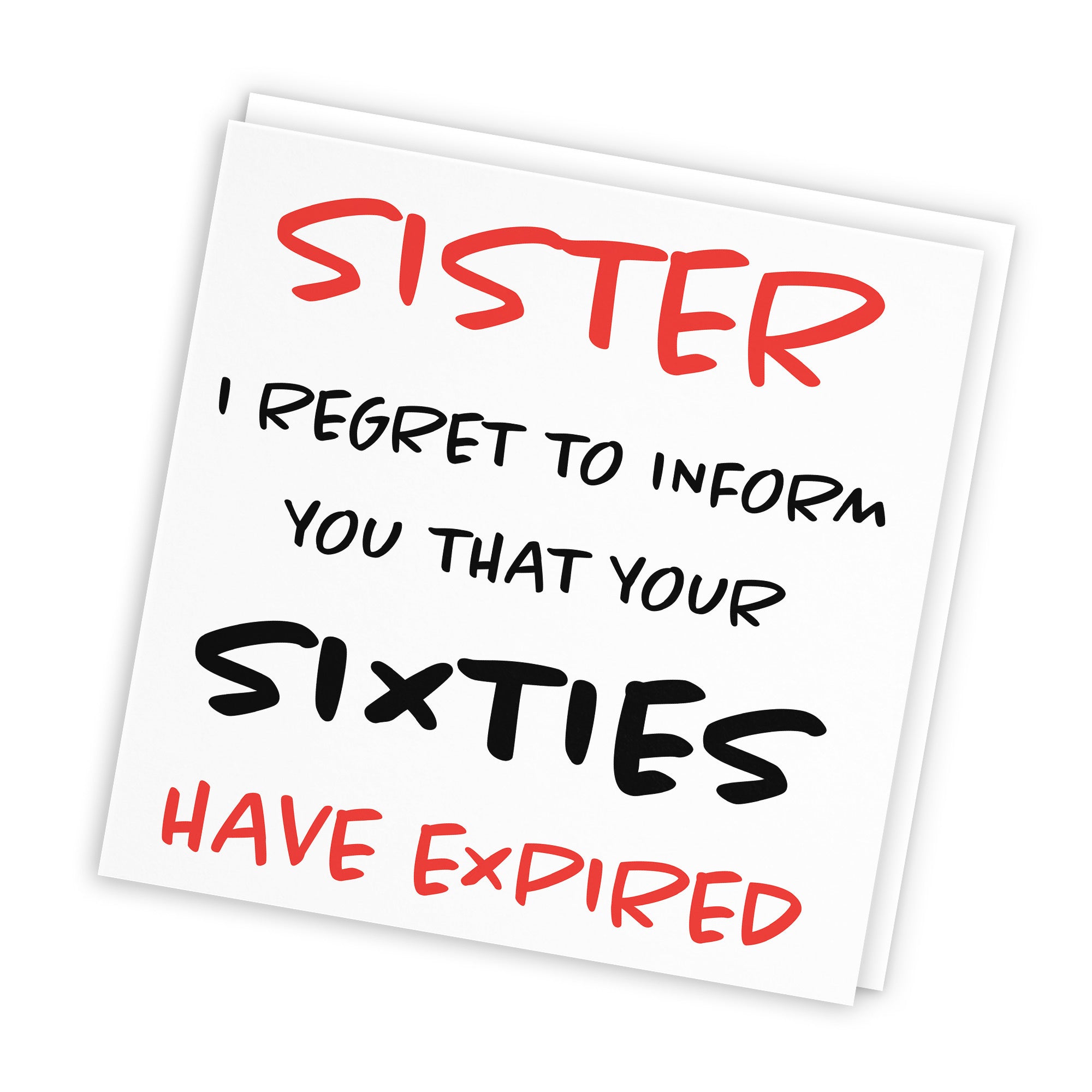 70th Sister Birthday Card Retro - Default Title (TH02461)