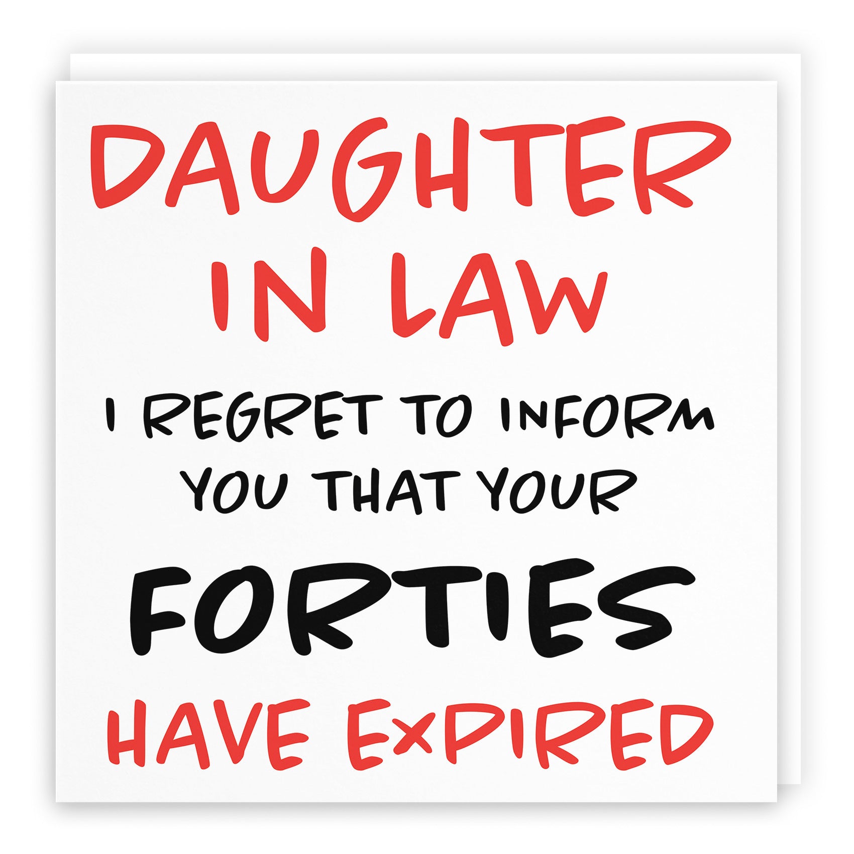50th Daughter In Law Birthday Card Retro - Default Title (TH02465)