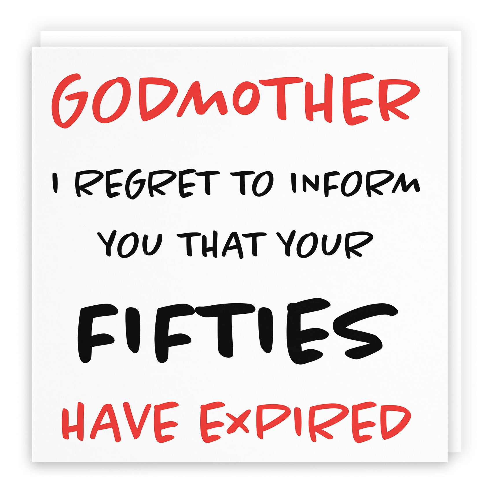 60th Godmother Birthday Card Retro - Default Title (TH02468)