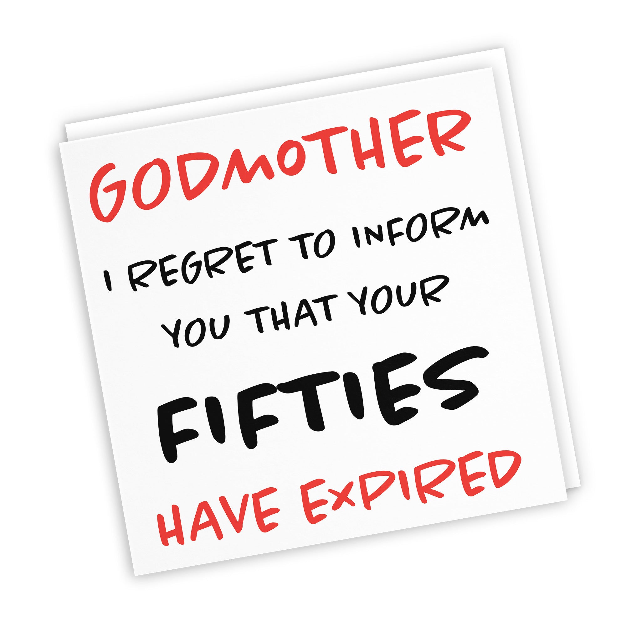 60th Godmother Birthday Card Retro - Default Title (TH02468)