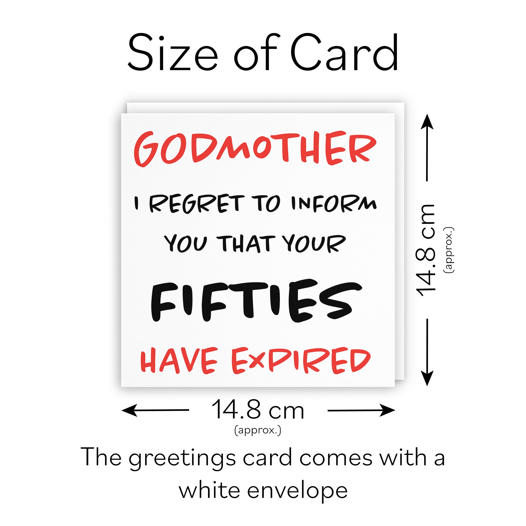 60th Godmother Birthday Card Retro - Default Title (TH02468)