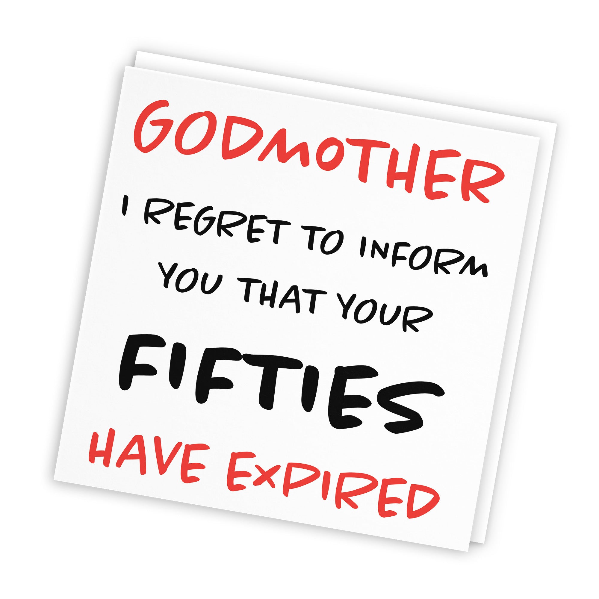60th Godmother Birthday Card Retro - Default Title (TH02468)
