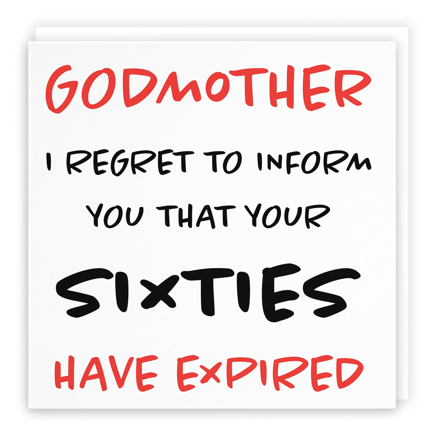 70th Godmother Birthday Card Retro - Default Title (TH02469)