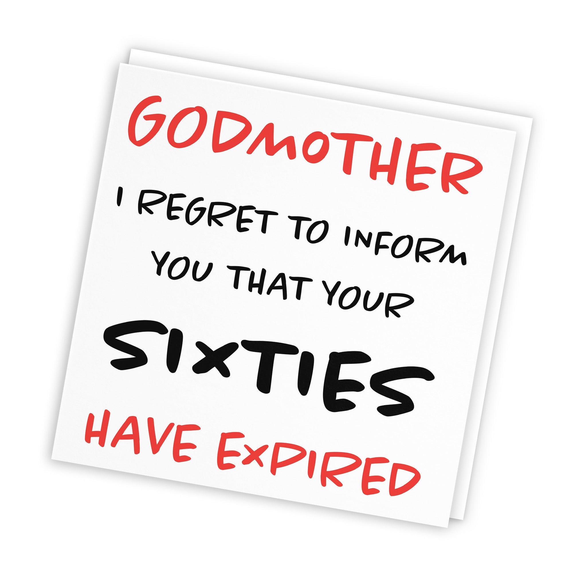 70th Godmother Birthday Card Retro - Default Title (TH02469)