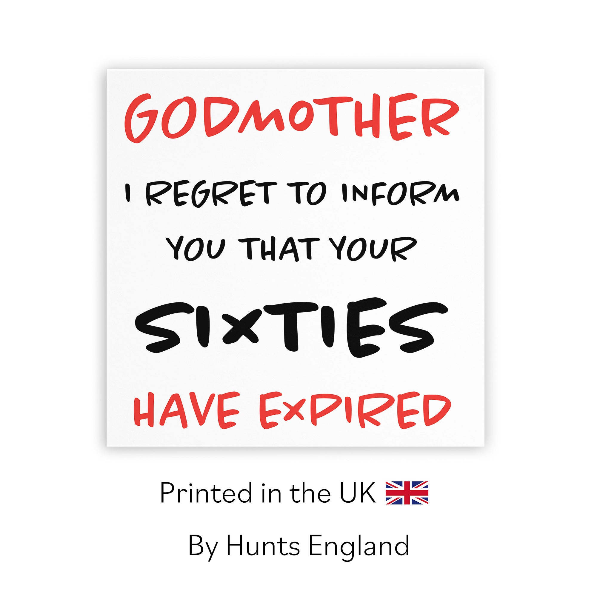 70th Godmother Birthday Card Retro - Default Title (TH02469)