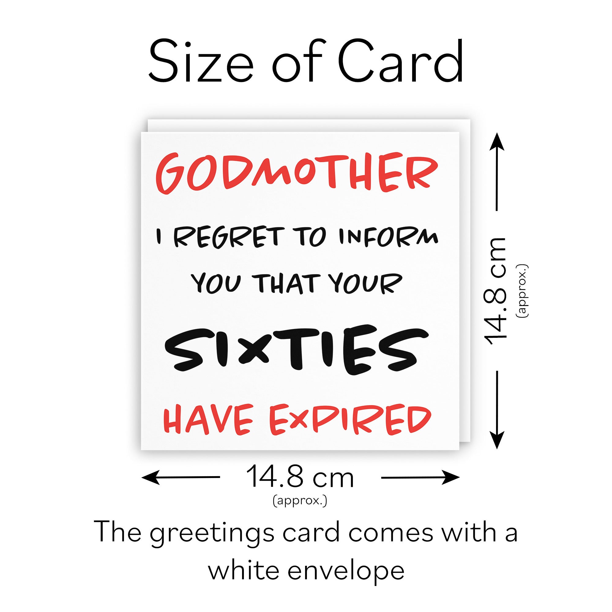 70th Godmother Birthday Card Retro - Default Title (TH02469)