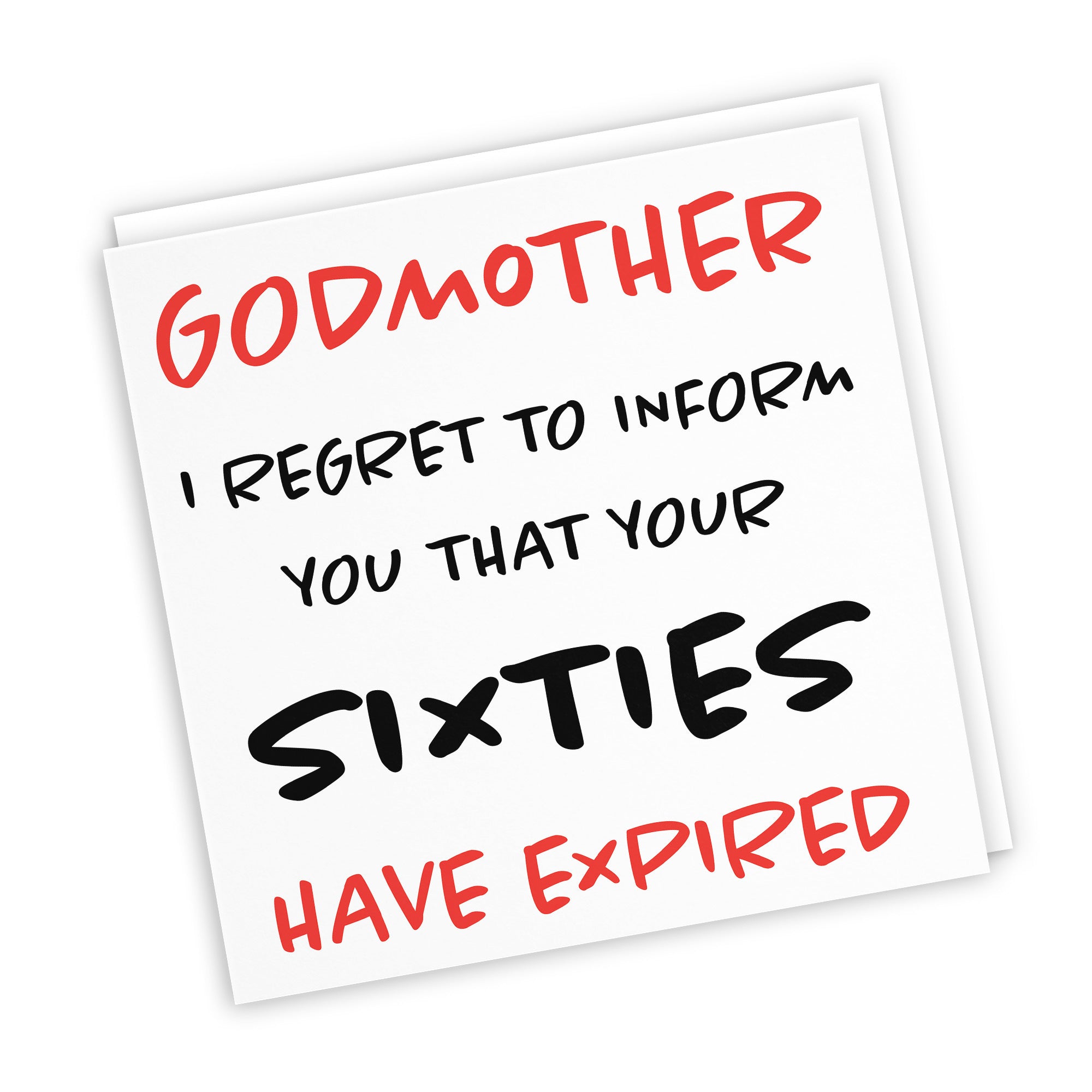 70th Godmother Birthday Card Retro - Default Title (TH02469)