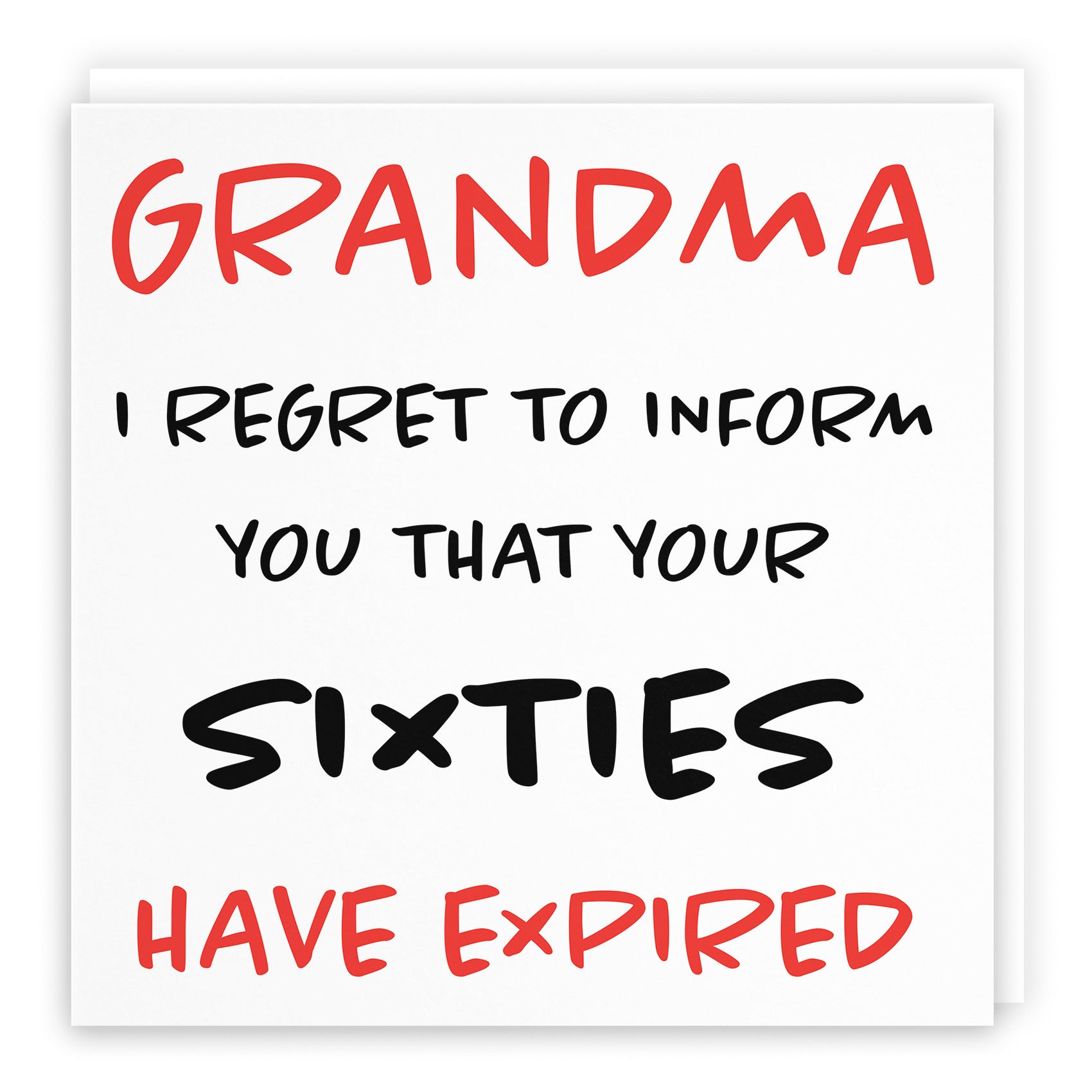70th Grandma Birthday Card Retro - Default Title (TH02474)