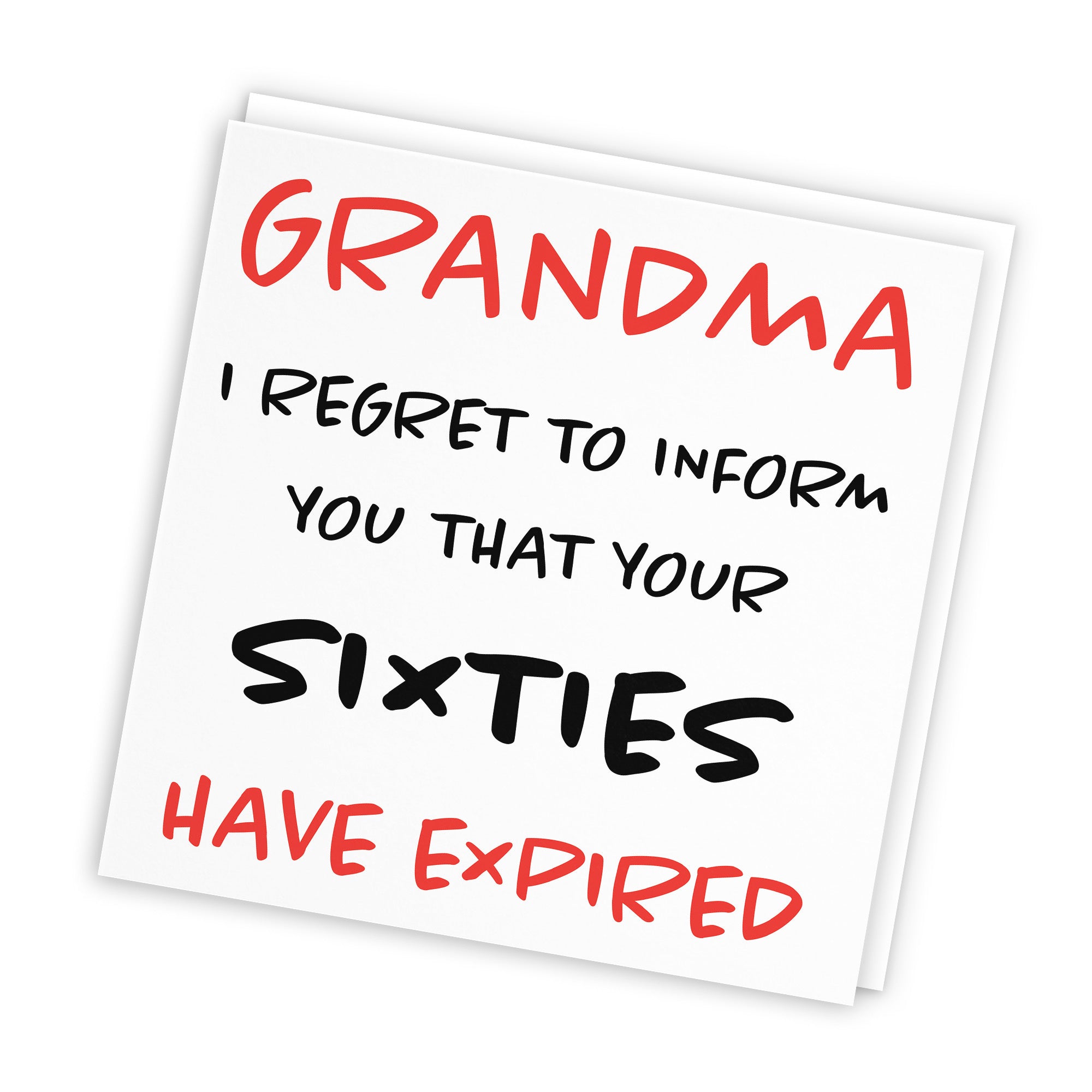 70th Grandma Birthday Card Retro - Default Title (TH02474)