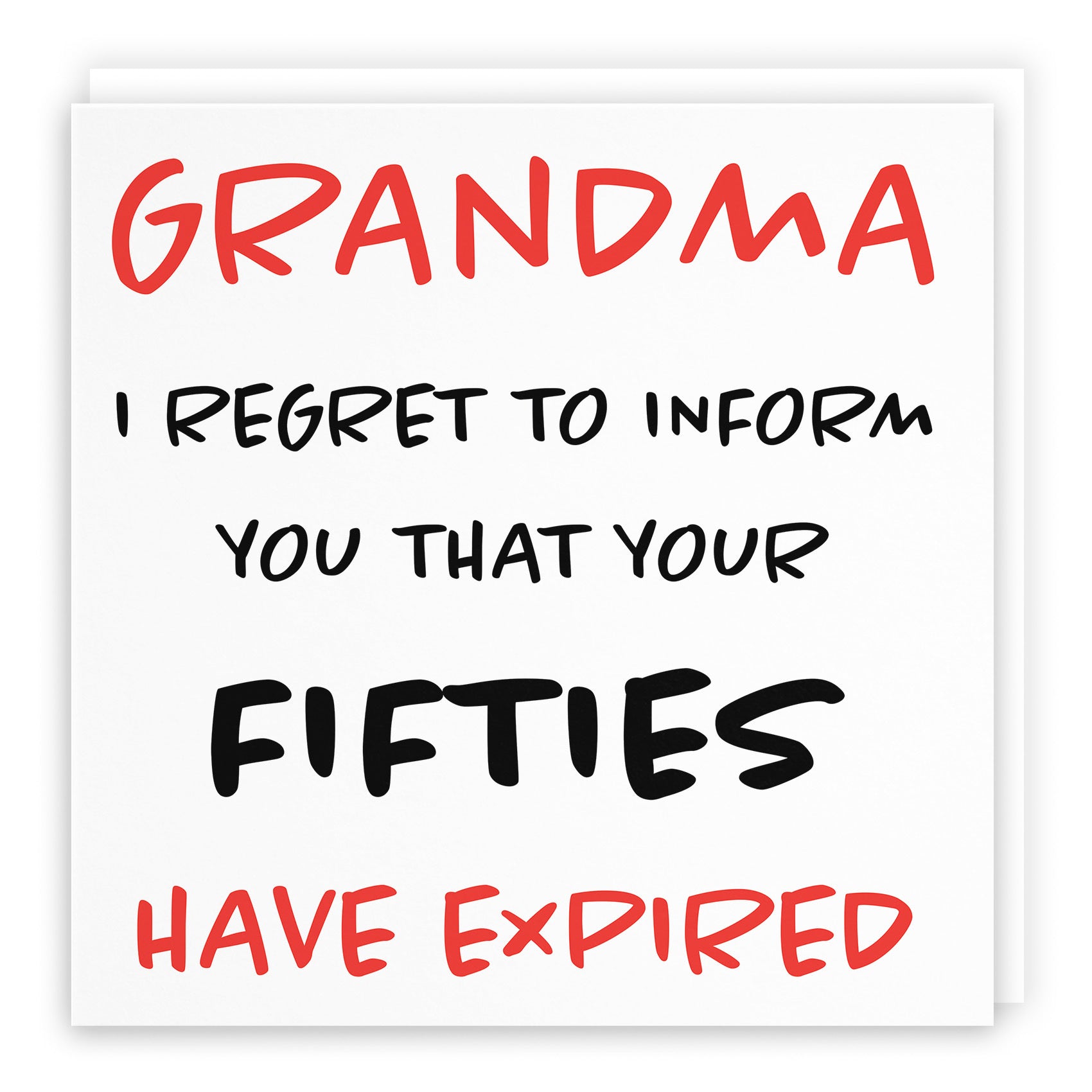 60th Grandma Birthday Card Retro - Default Title (TH02475)