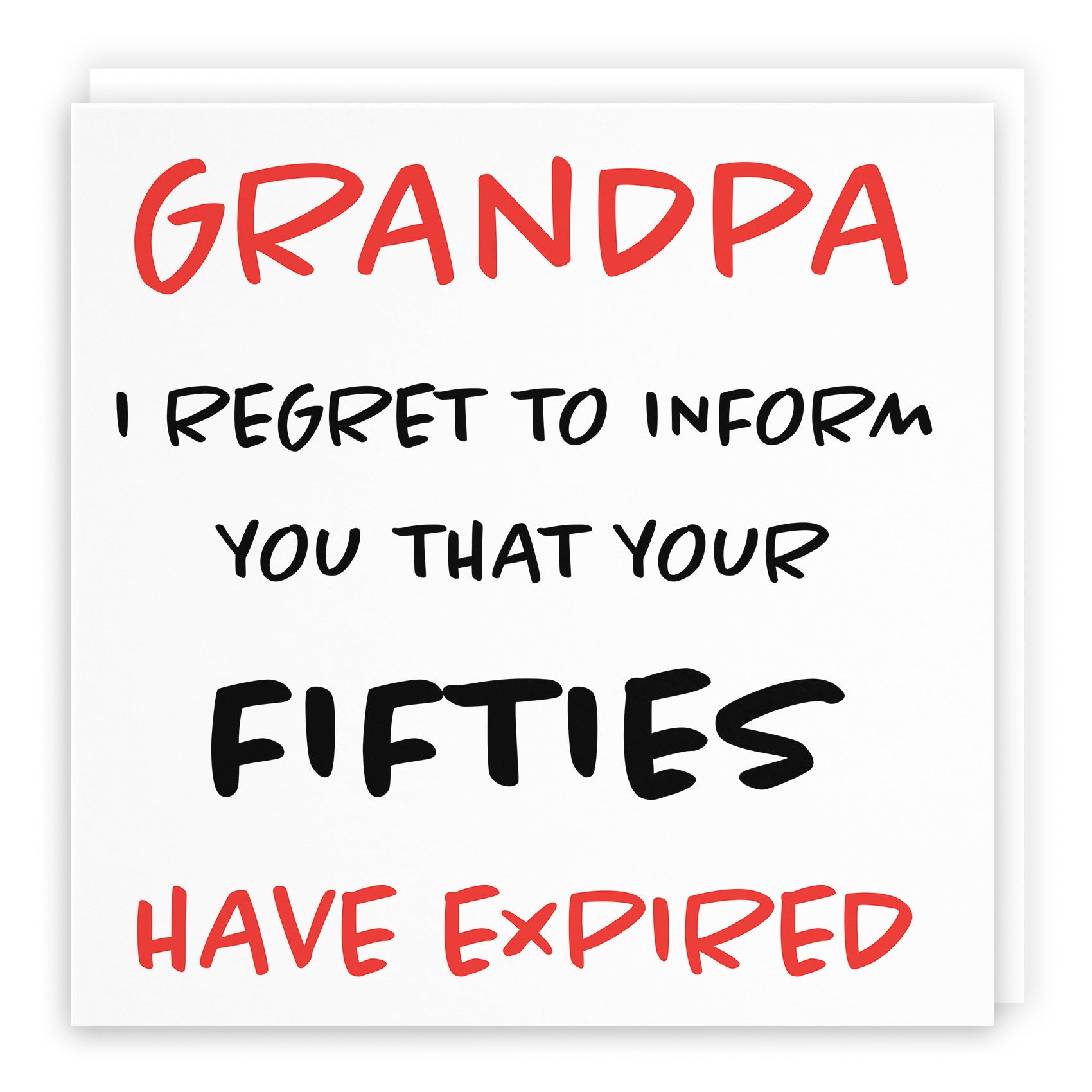 60th Grandpa Birthday Card Retro - Default Title (TH02476)