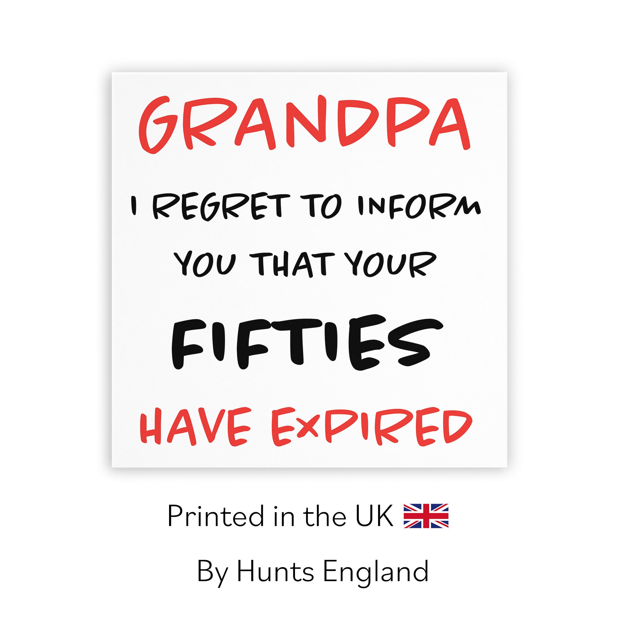 60th Grandpa Birthday Card Retro - Default Title (TH02476)