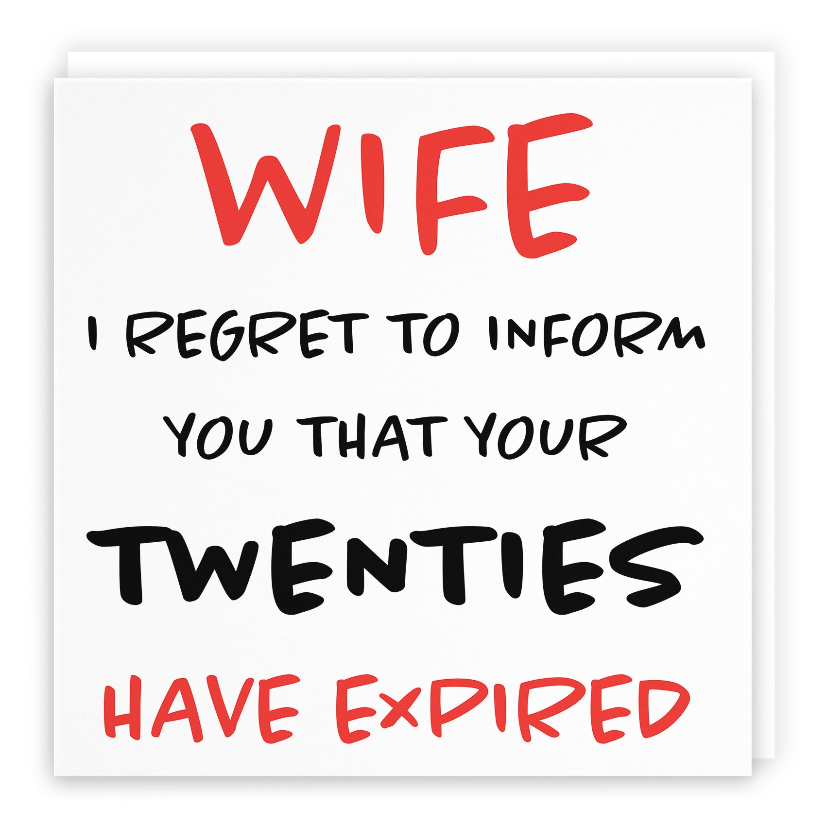 30th Wife Birthday Card Retro - Default Title (TH02477)