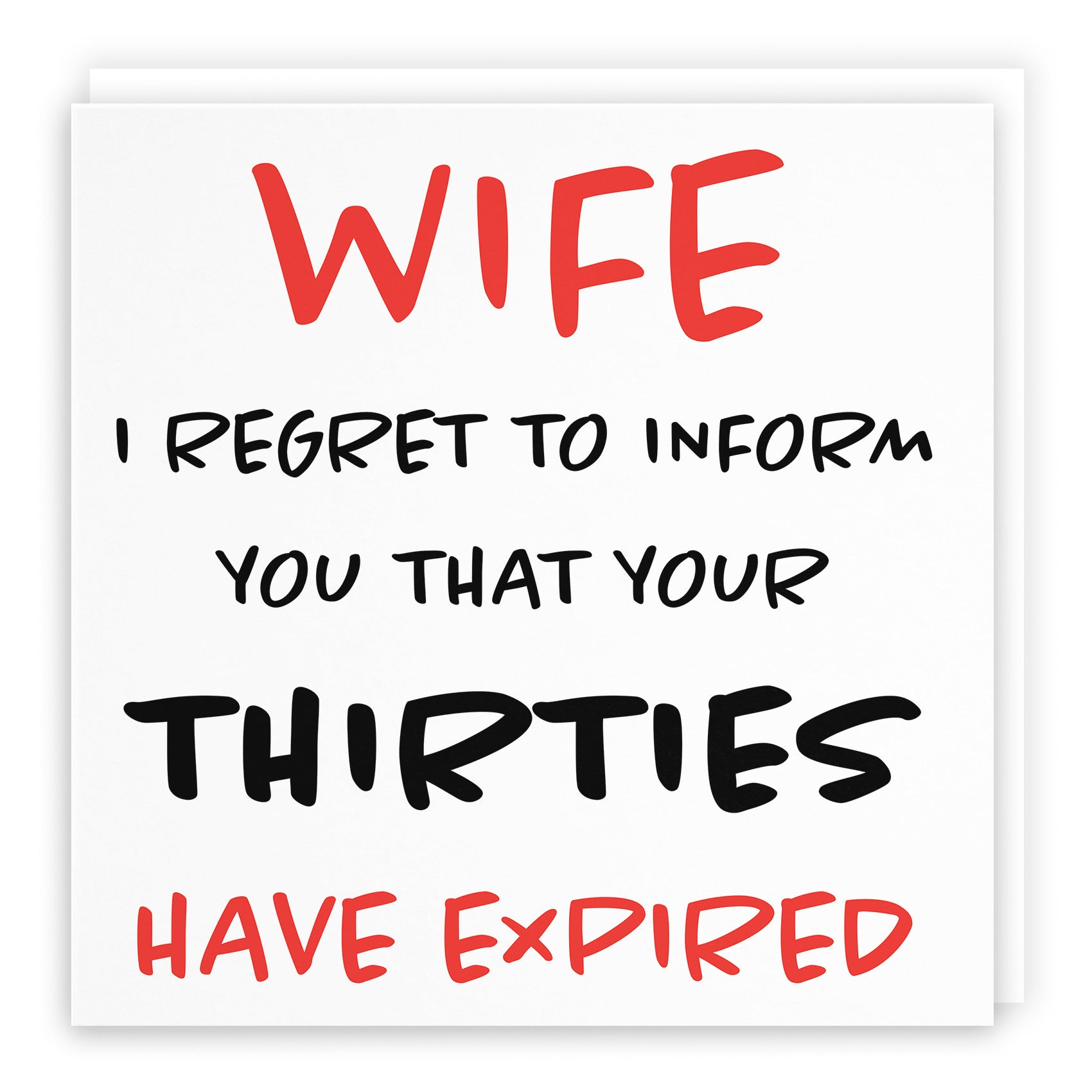 40th Wife Birthday Card Retro - Default Title (TH02478)