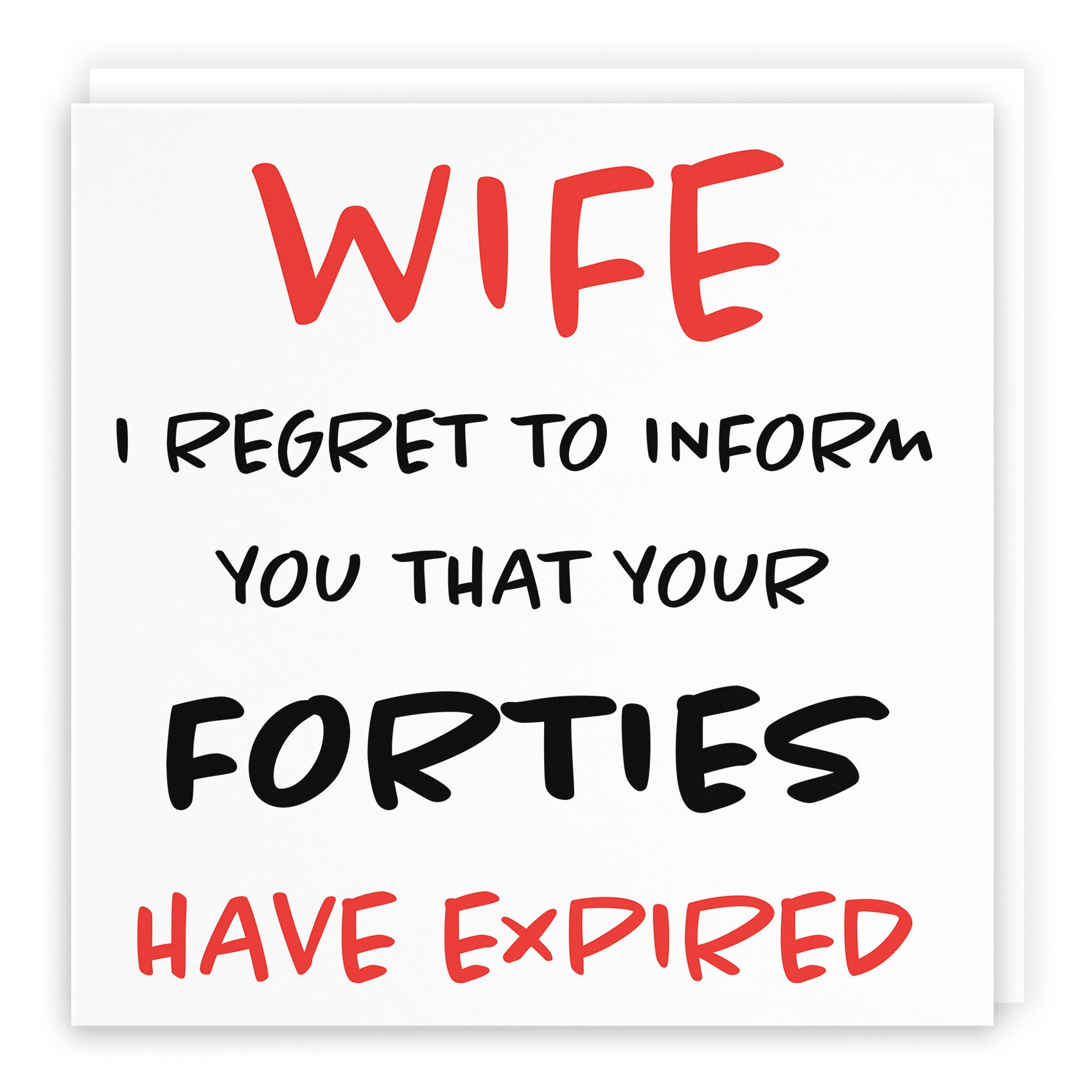 50th Wife Birthday Card Retro - Default Title (TH02479)