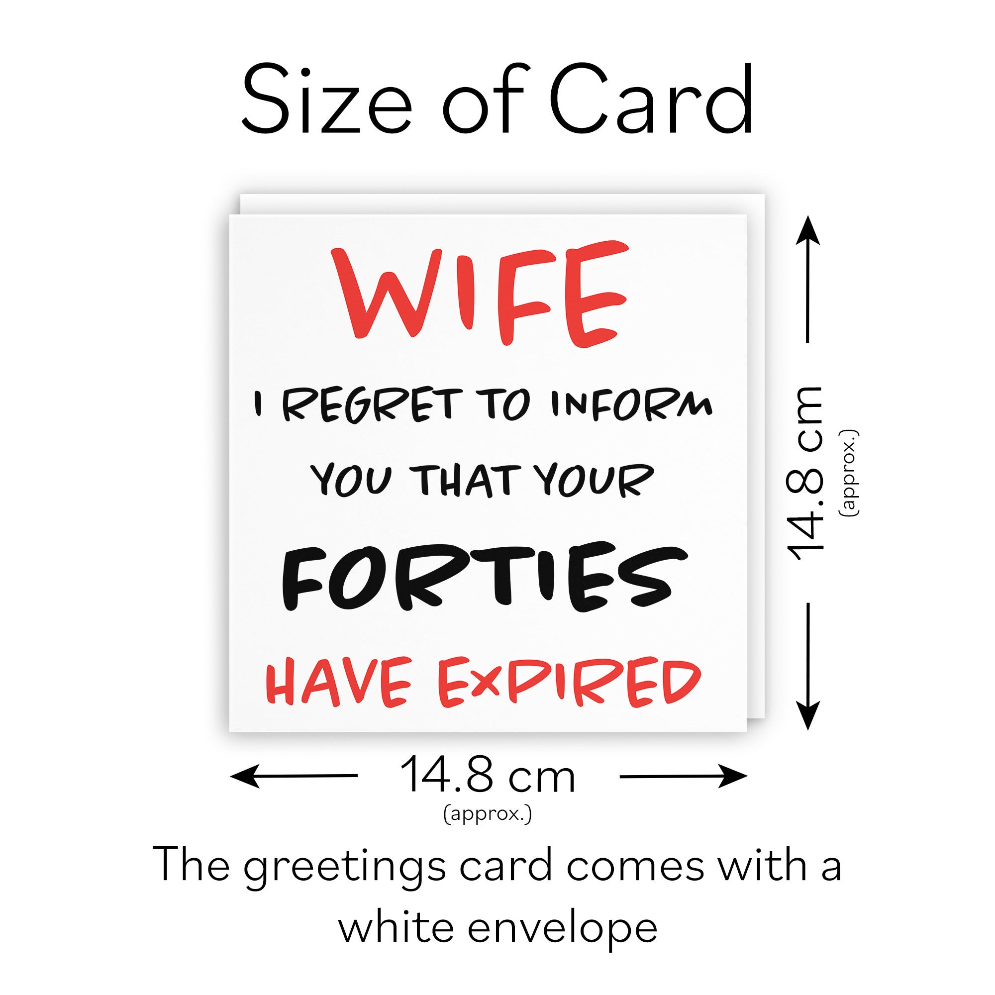 50th Wife Birthday Card Retro - Default Title (TH02479)