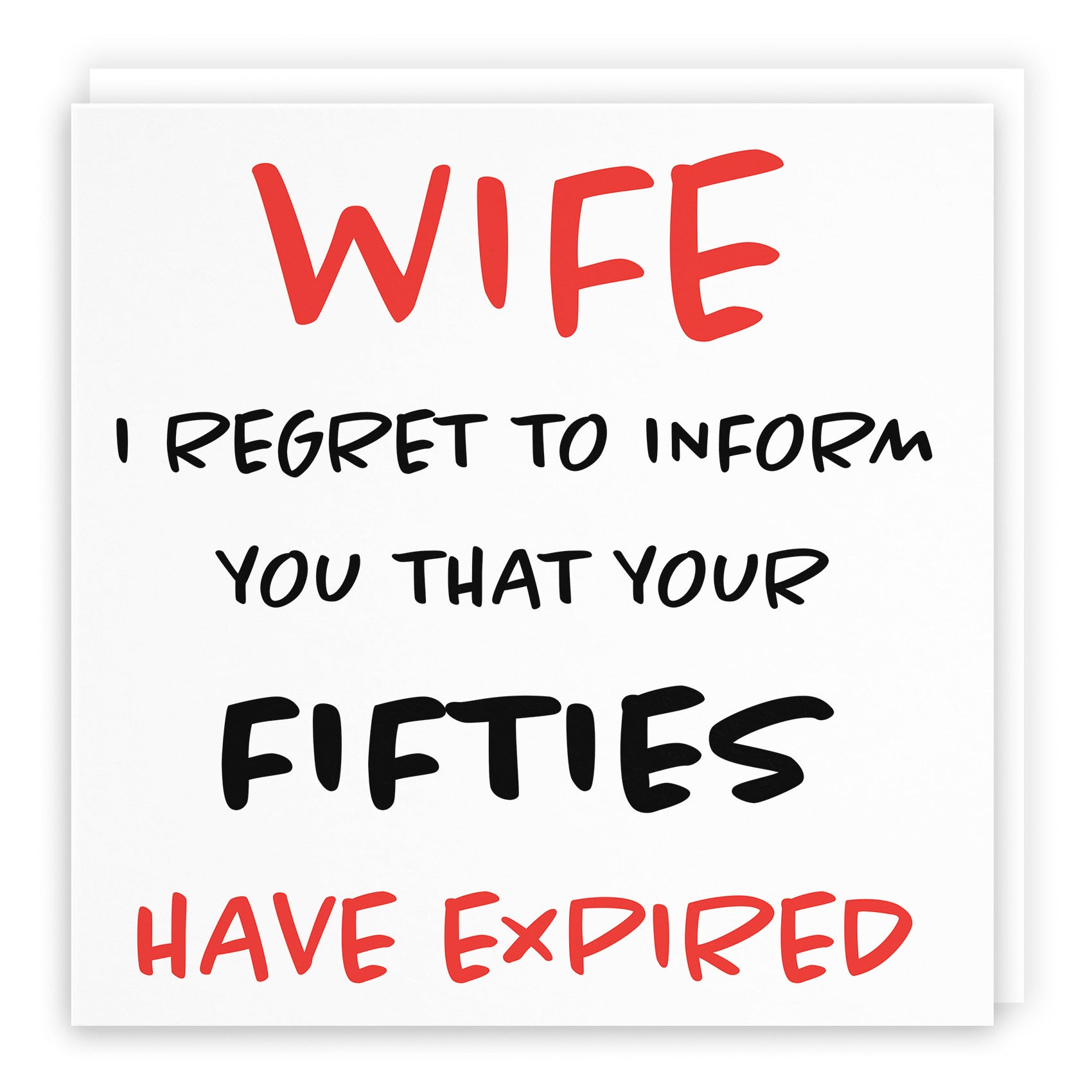 60th Wife Birthday Card Retro - Default Title (TH02480)
