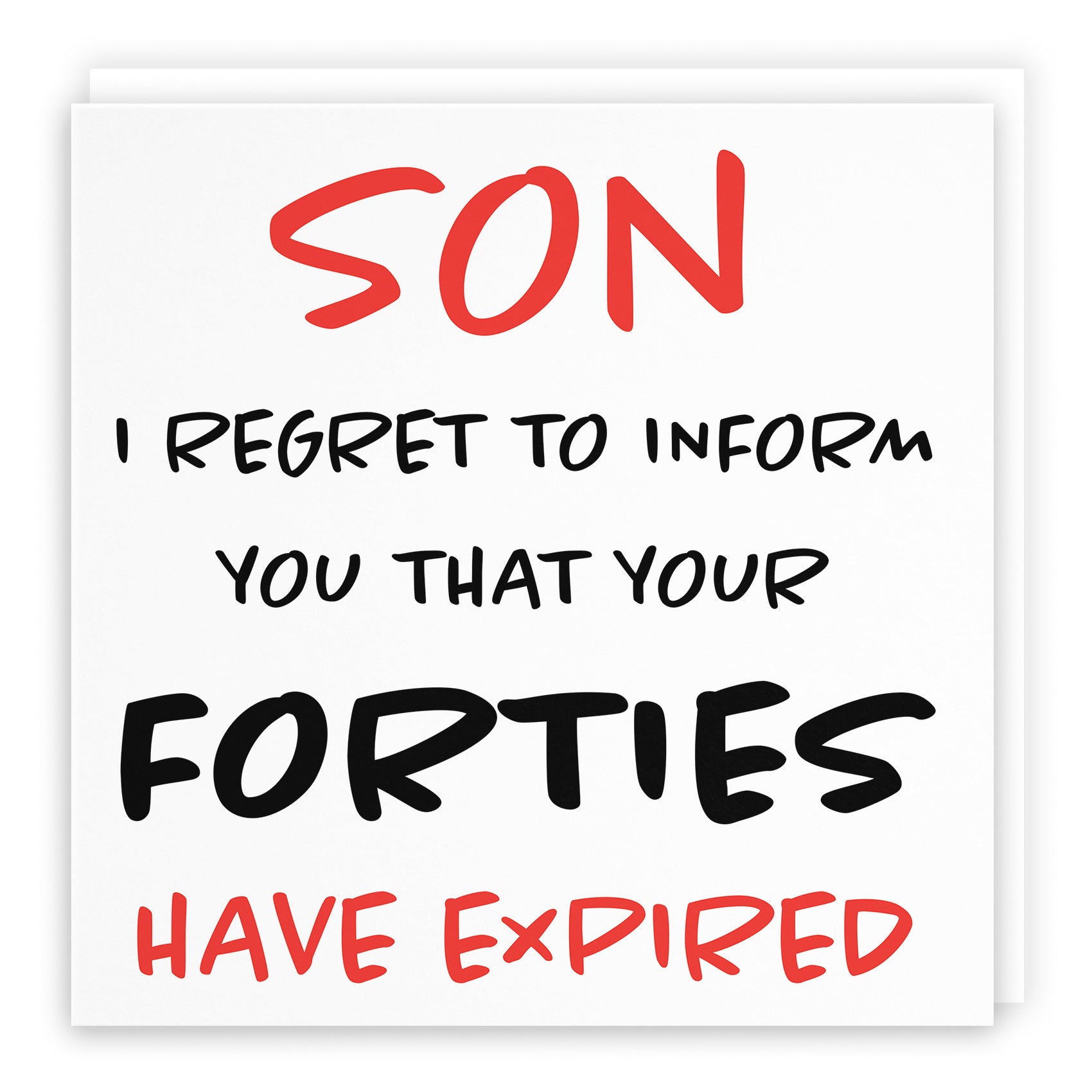 50th Son Birthday Card Retro - Default Title (TH02489)