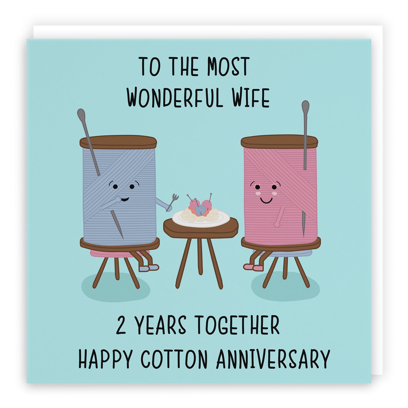 2nd Wife Anniversary Card Iconic - Default Title (TH02494)