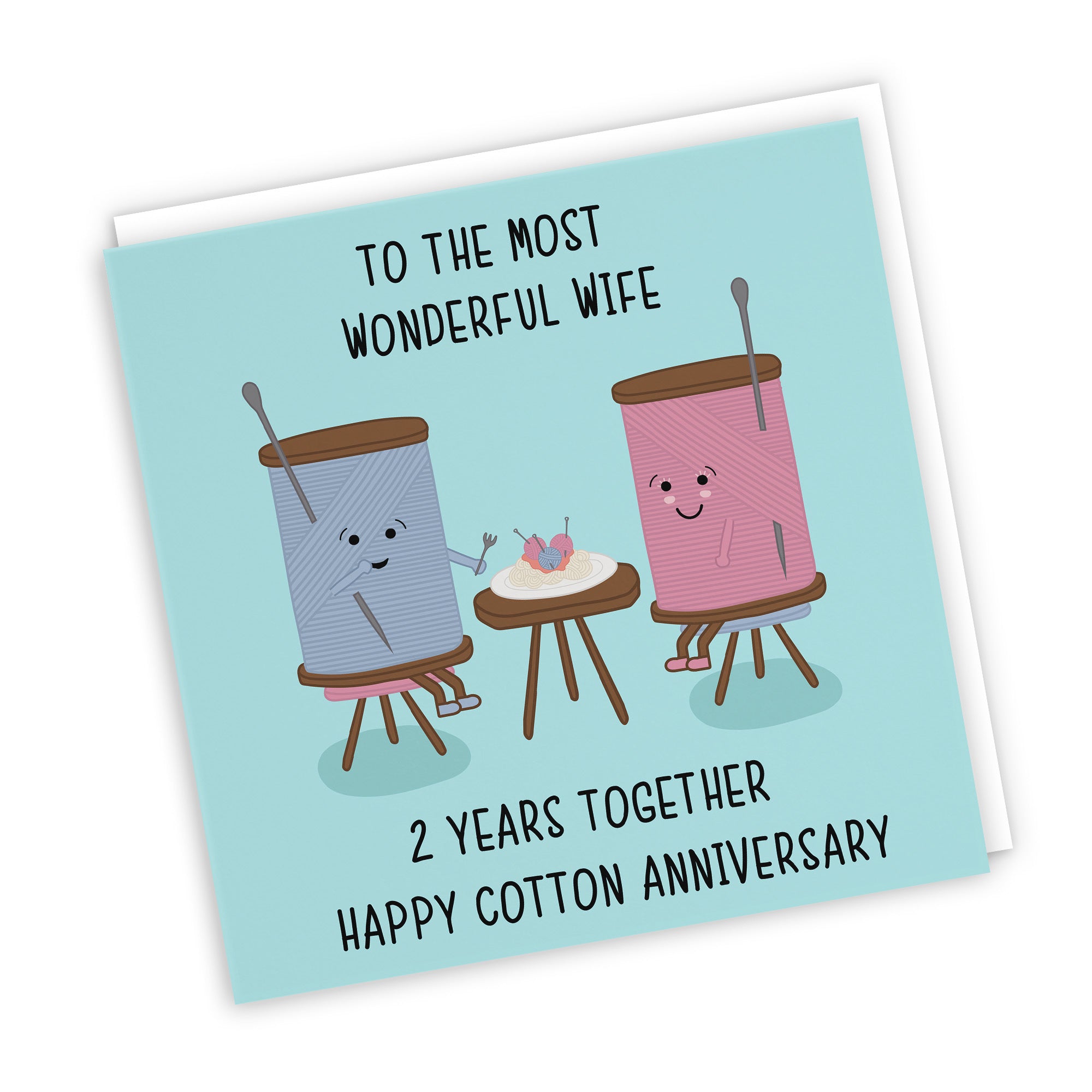 2nd Wife Anniversary Card Iconic - Default Title (TH02494)