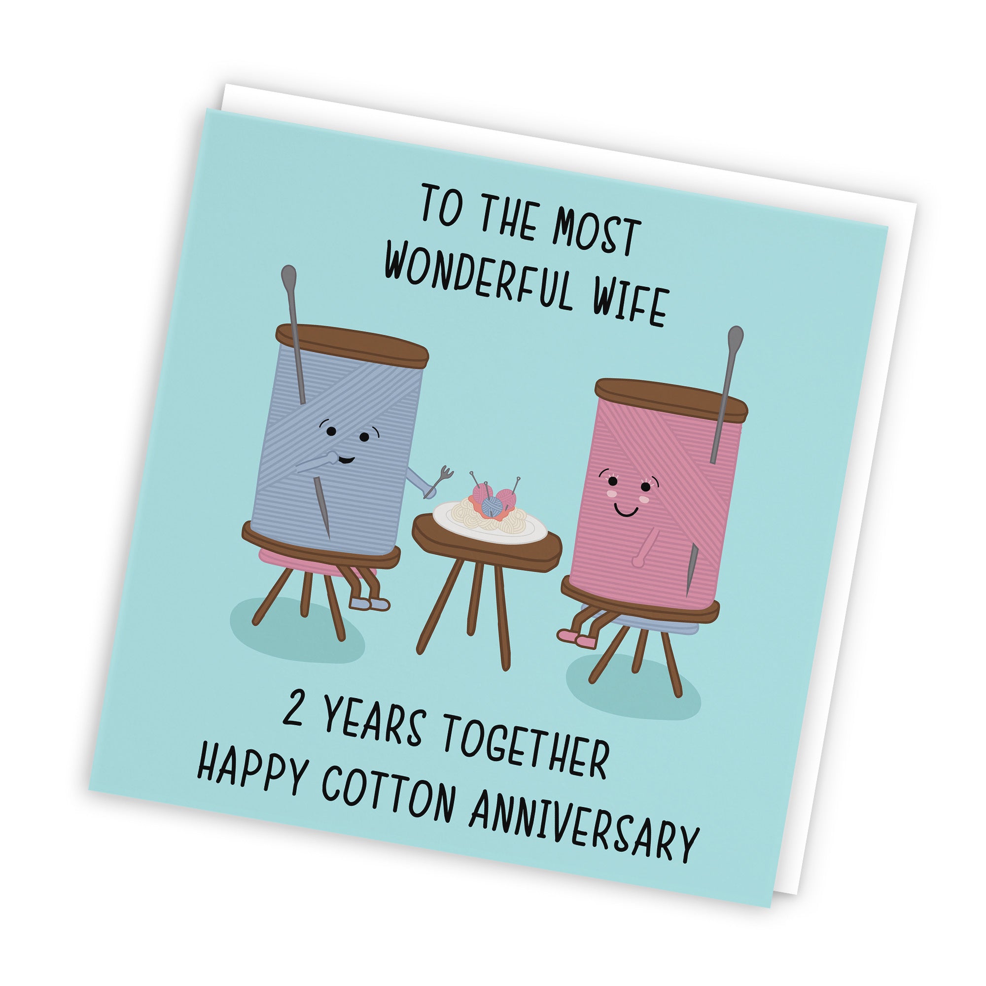 2nd Wife Anniversary Card Iconic - Default Title (TH02494)