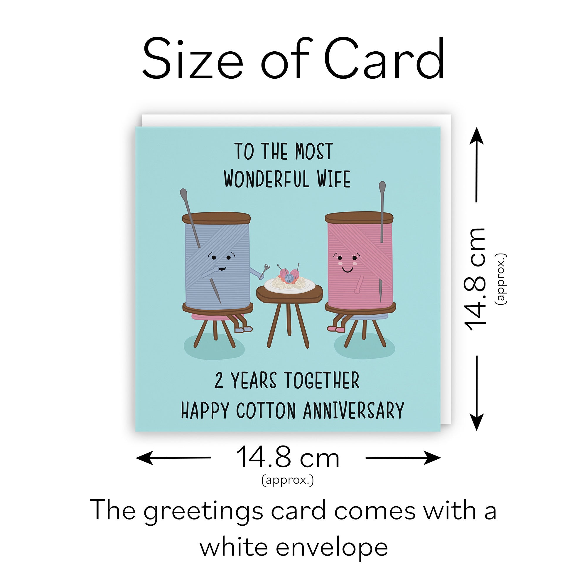 2nd Wife Anniversary Card Iconic - Default Title (TH02494)