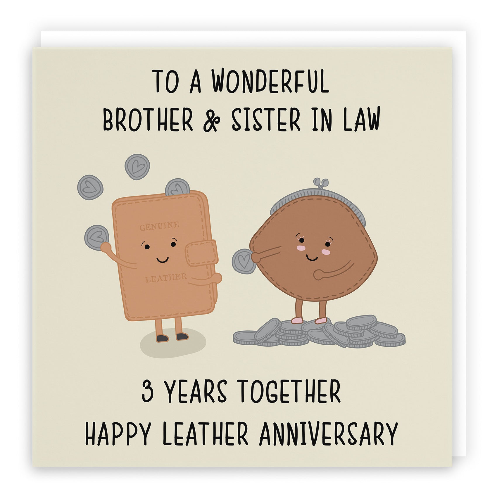 3rd Brother And Sister In Law Anniversary Card Iconic - Default Title (TH02495)