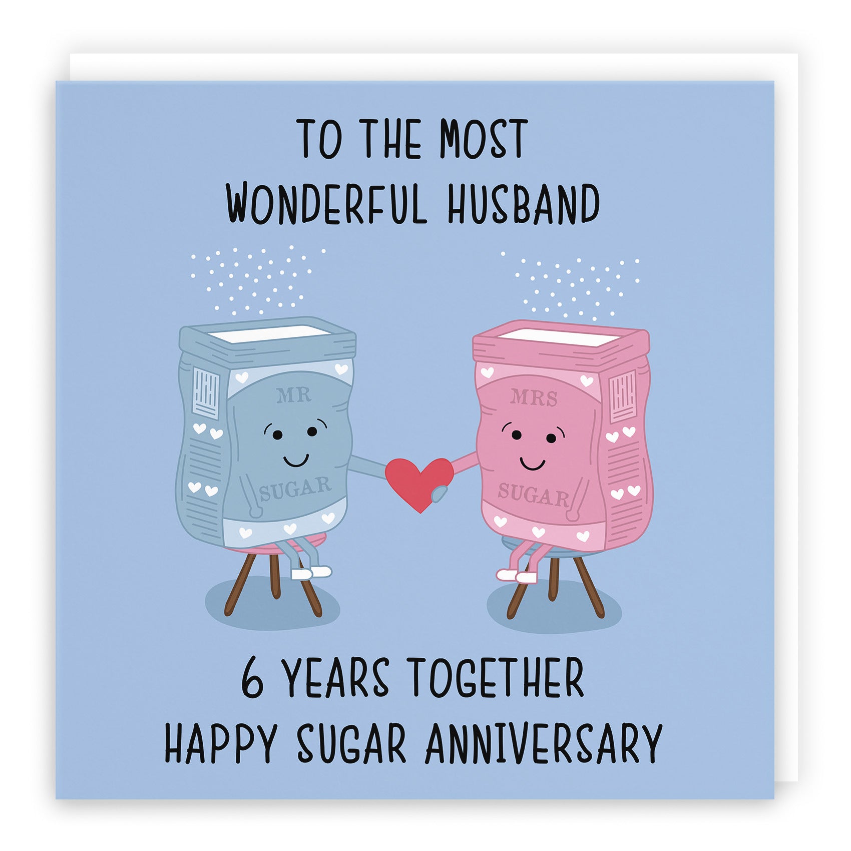 6th Husband Anniversary Card Iconic - Default Title (TH02497)