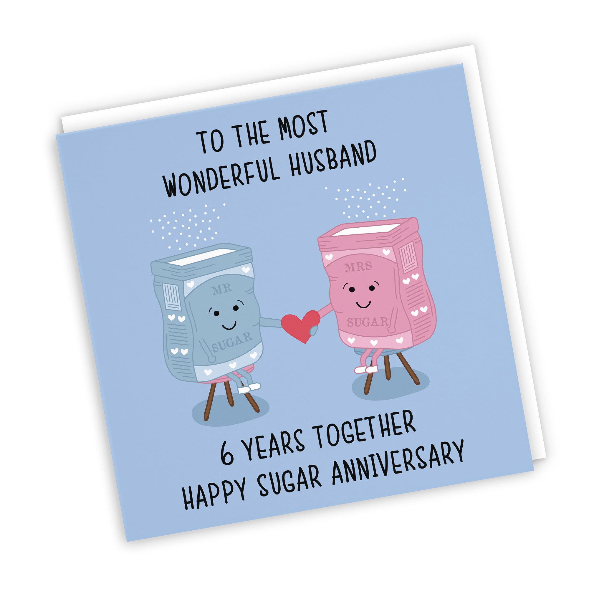 6th Husband Anniversary Card Iconic - Default Title (TH02497)