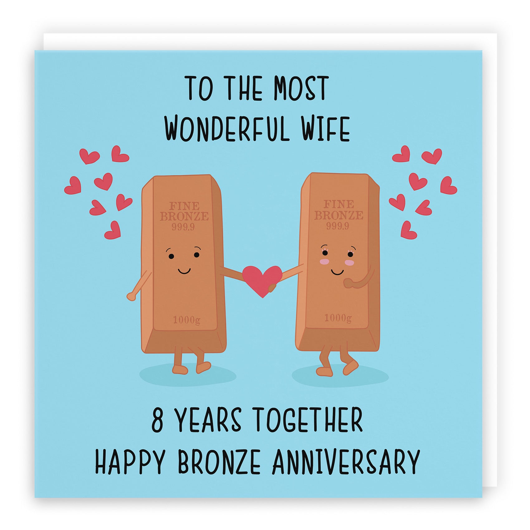 8th Wife Anniversary Card Iconic - Default Title (TH02498)