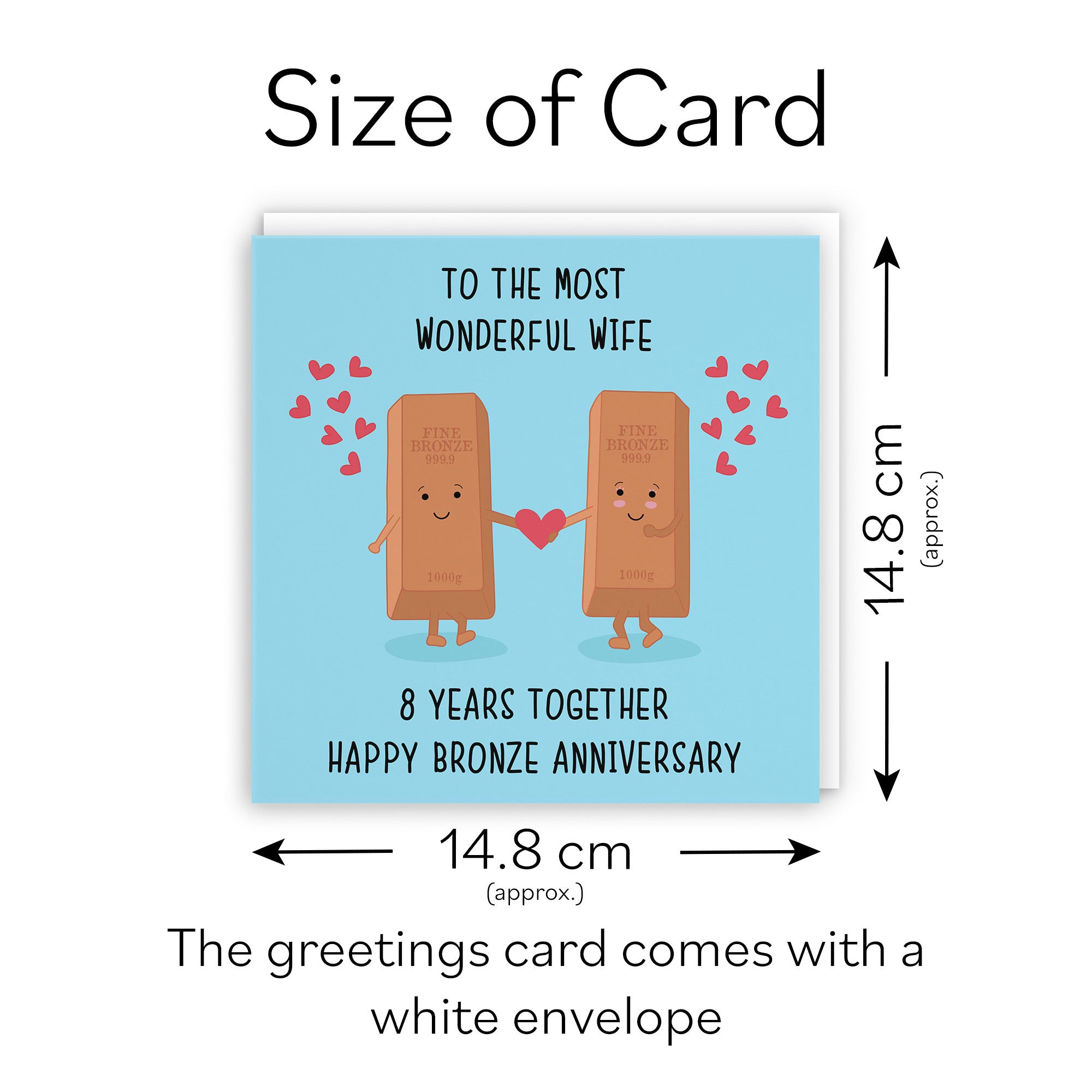 8th Wife Anniversary Card Iconic - Default Title (TH02498)