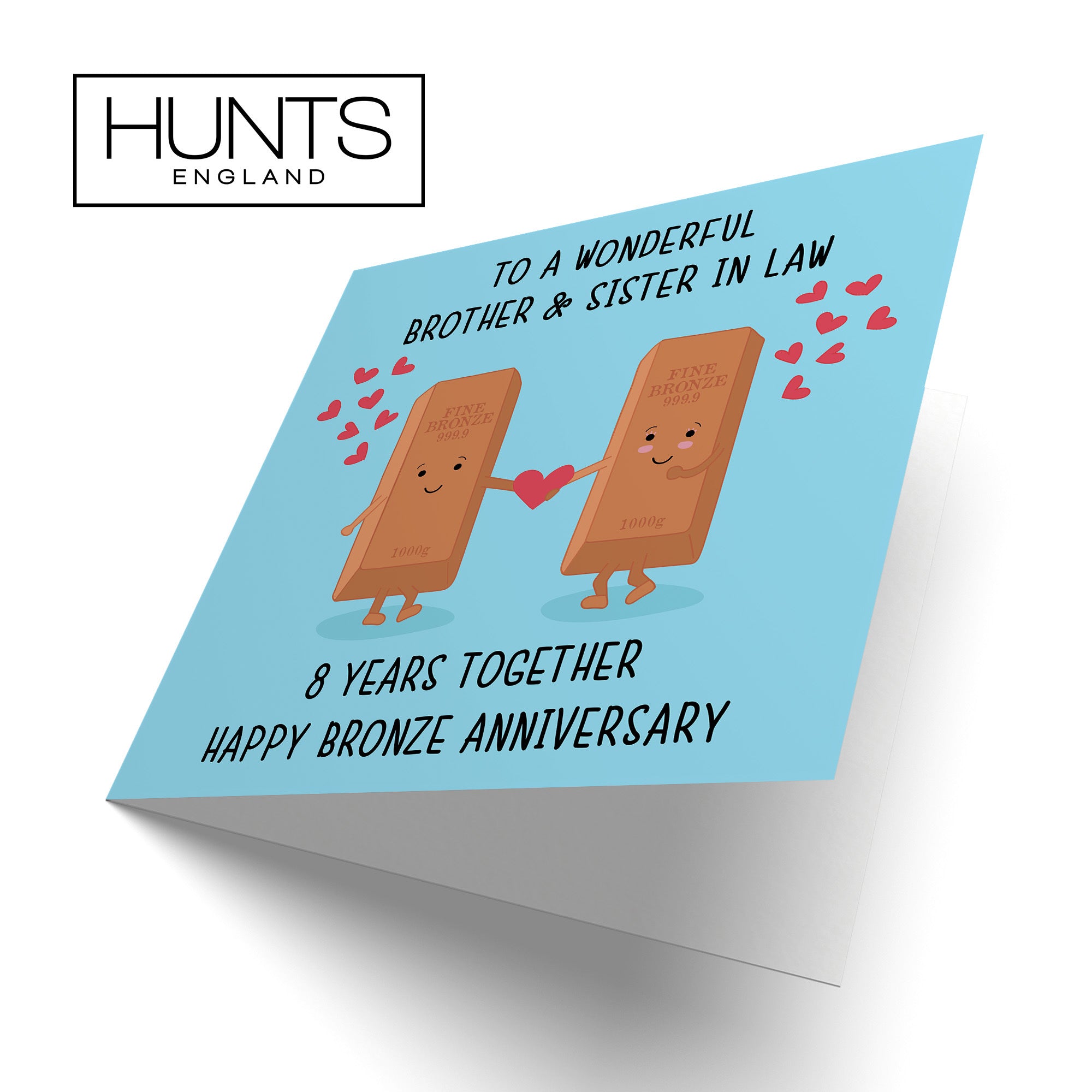 8th Brother And Sister In Law Anniversary Card Iconic - Default Title (TH02500)