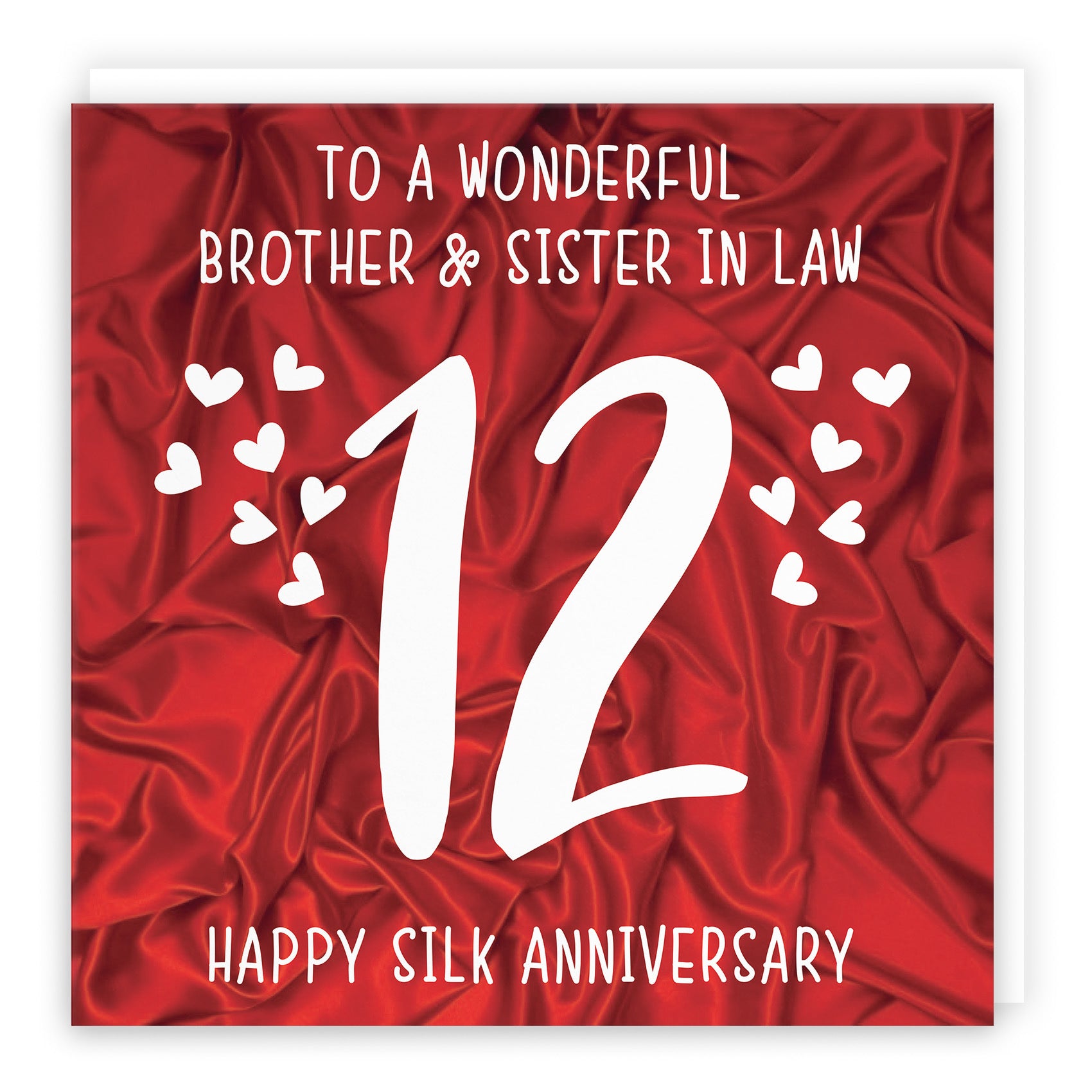 12th Brother And Sister In Law Anniversary Card Iconic - Default Title (TH02505)