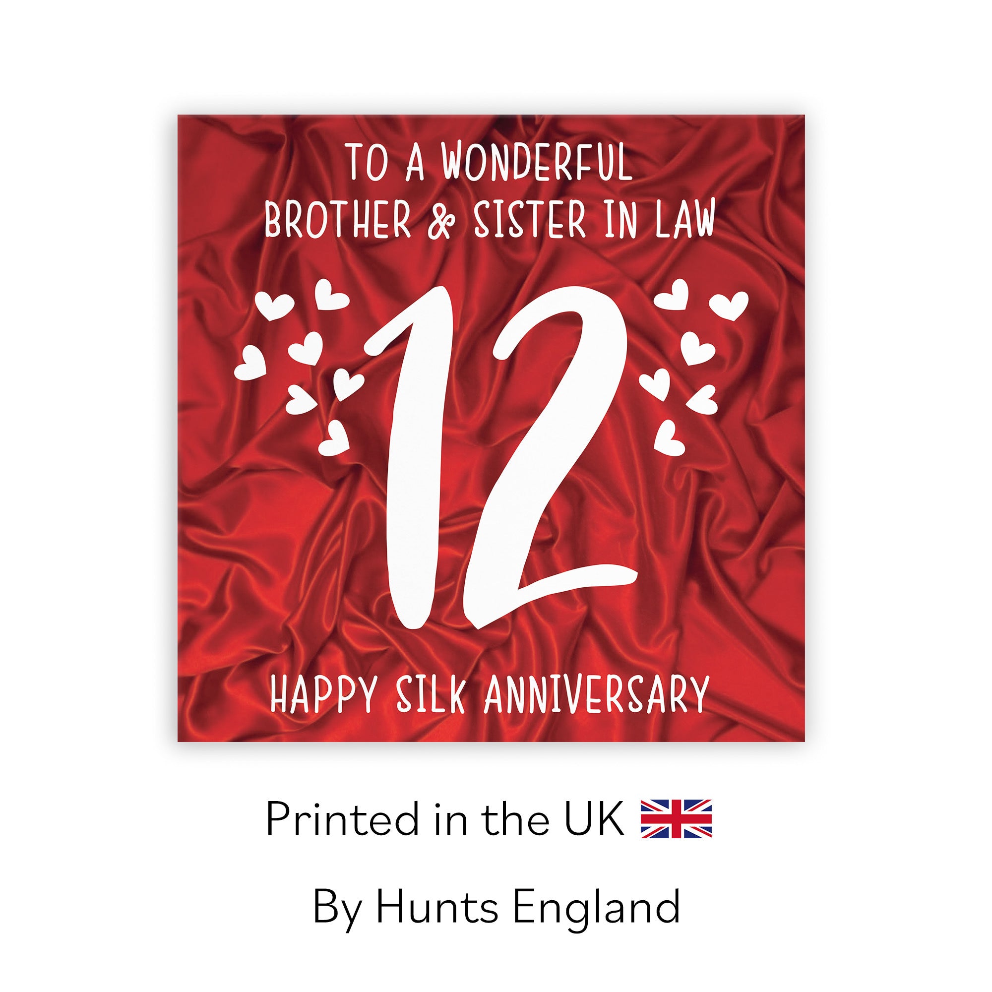 12th Brother And Sister In Law Anniversary Card Iconic - Default Title (TH02505)