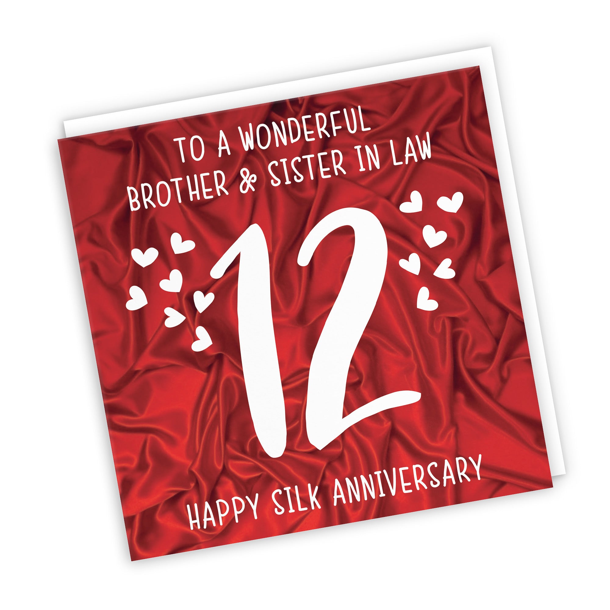 12th Brother And Sister In Law Anniversary Card Iconic - Default Title (TH02505)