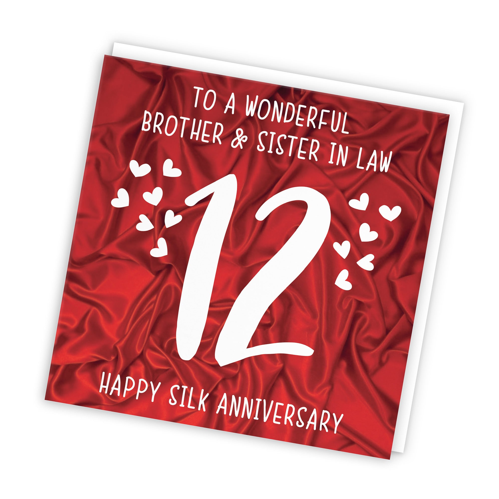 12th Brother And Sister In Law Anniversary Card Iconic - Default Title (TH02505)