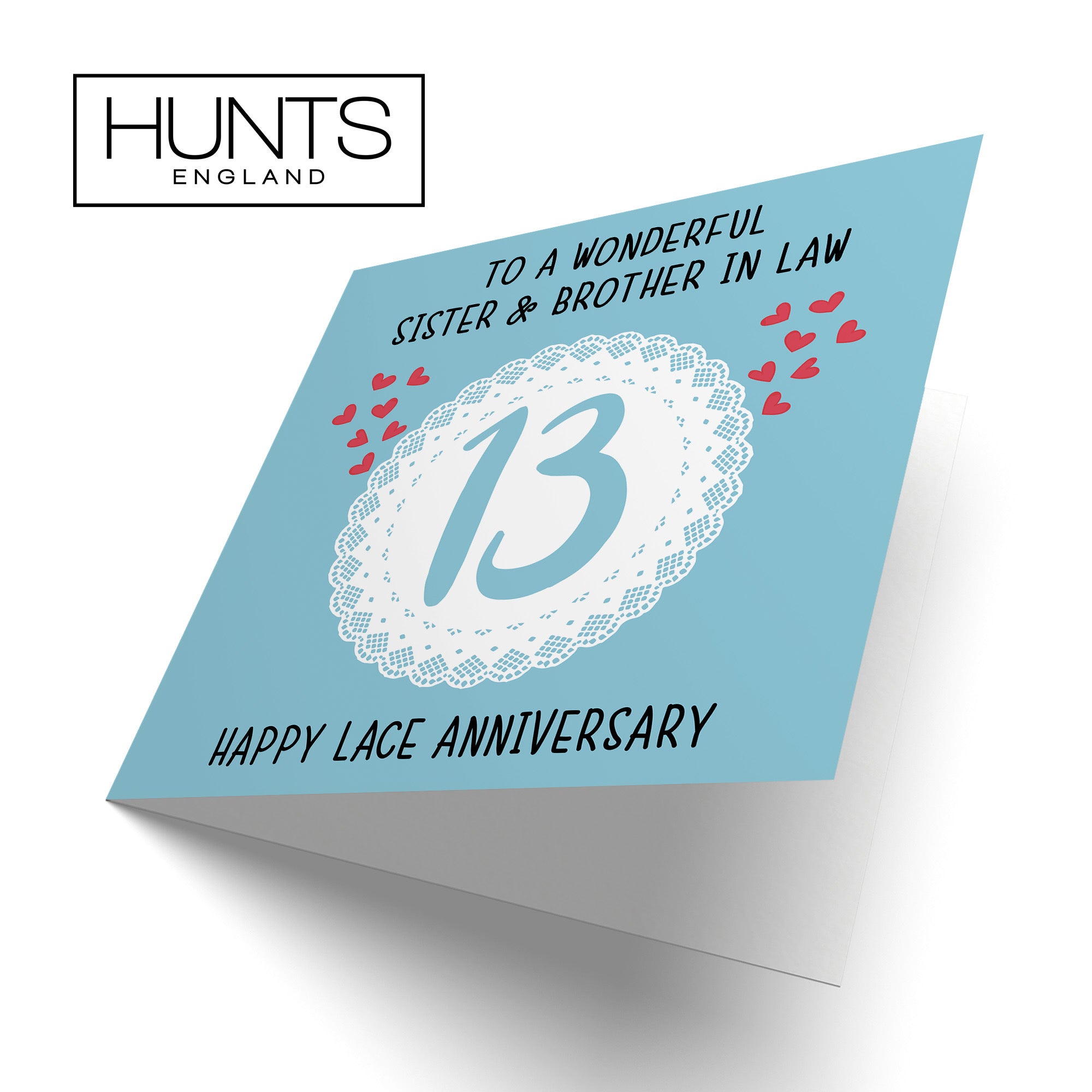 13th Sister And Brother In Law Anniversary Card Iconic - Default Title (TH02506)