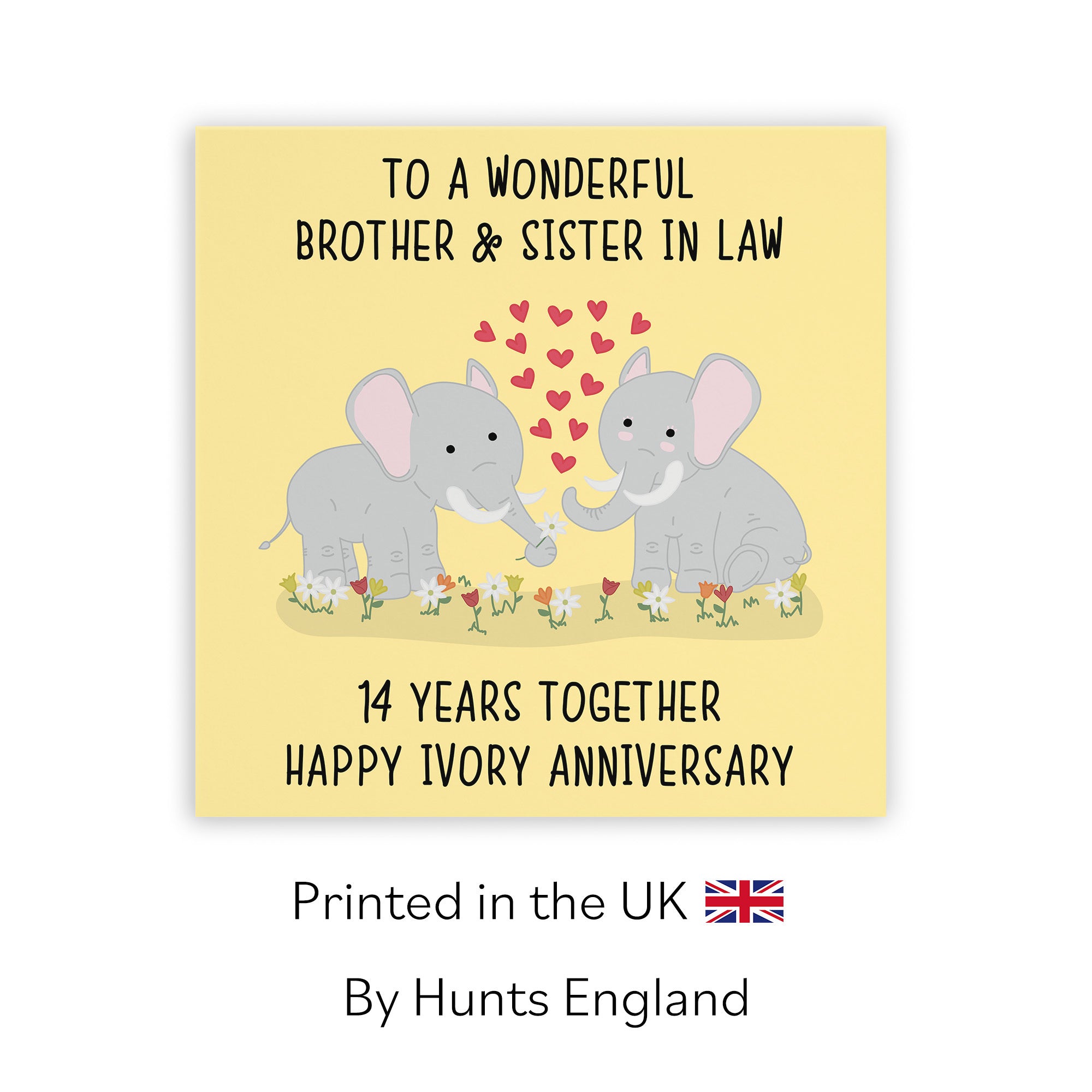 14th Brother And Sister In Law Anniversary Card Iconic - Default Title (TH02508)