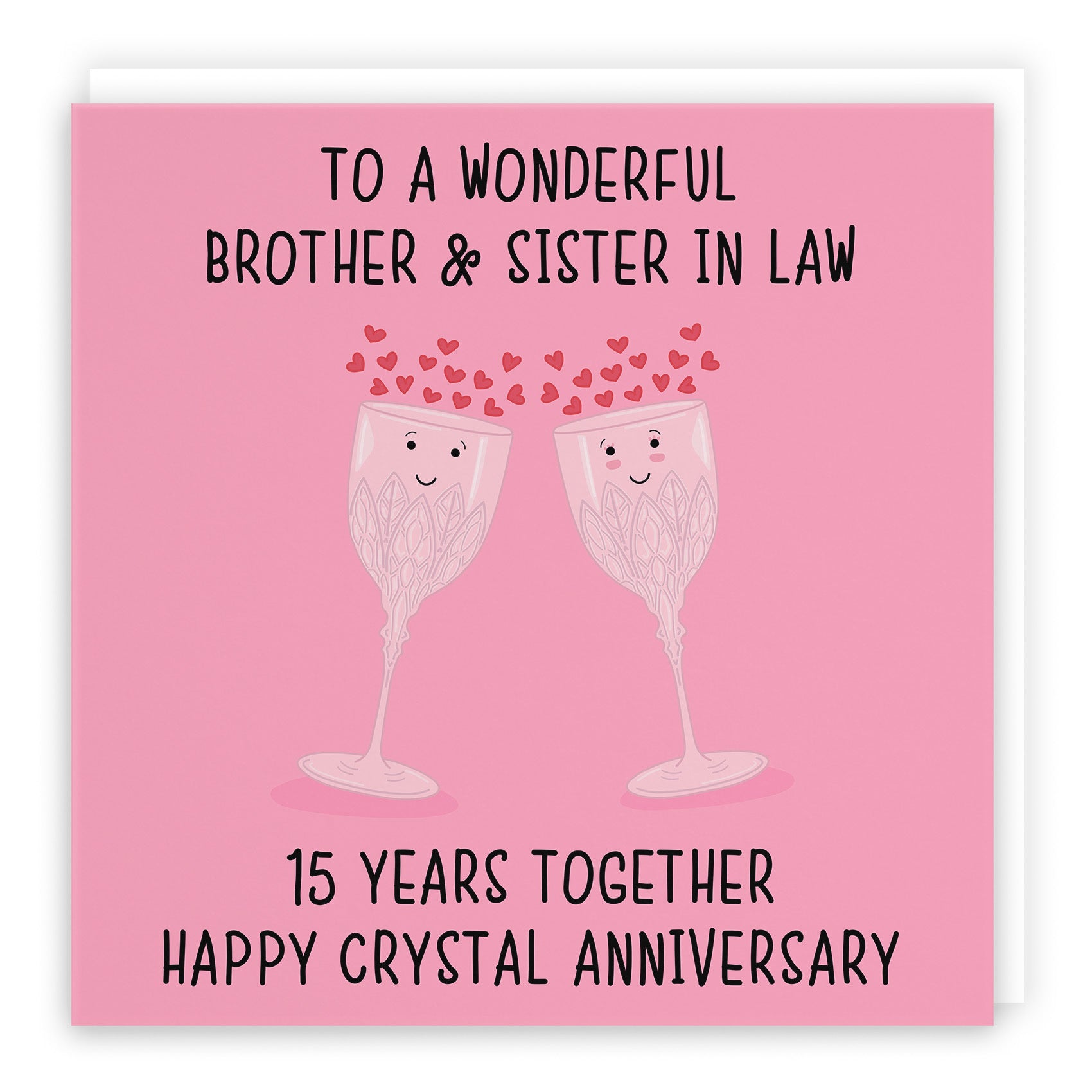 15th Brother And Sister In Law Anniversary Card Iconic - Default Title (TH02509)
