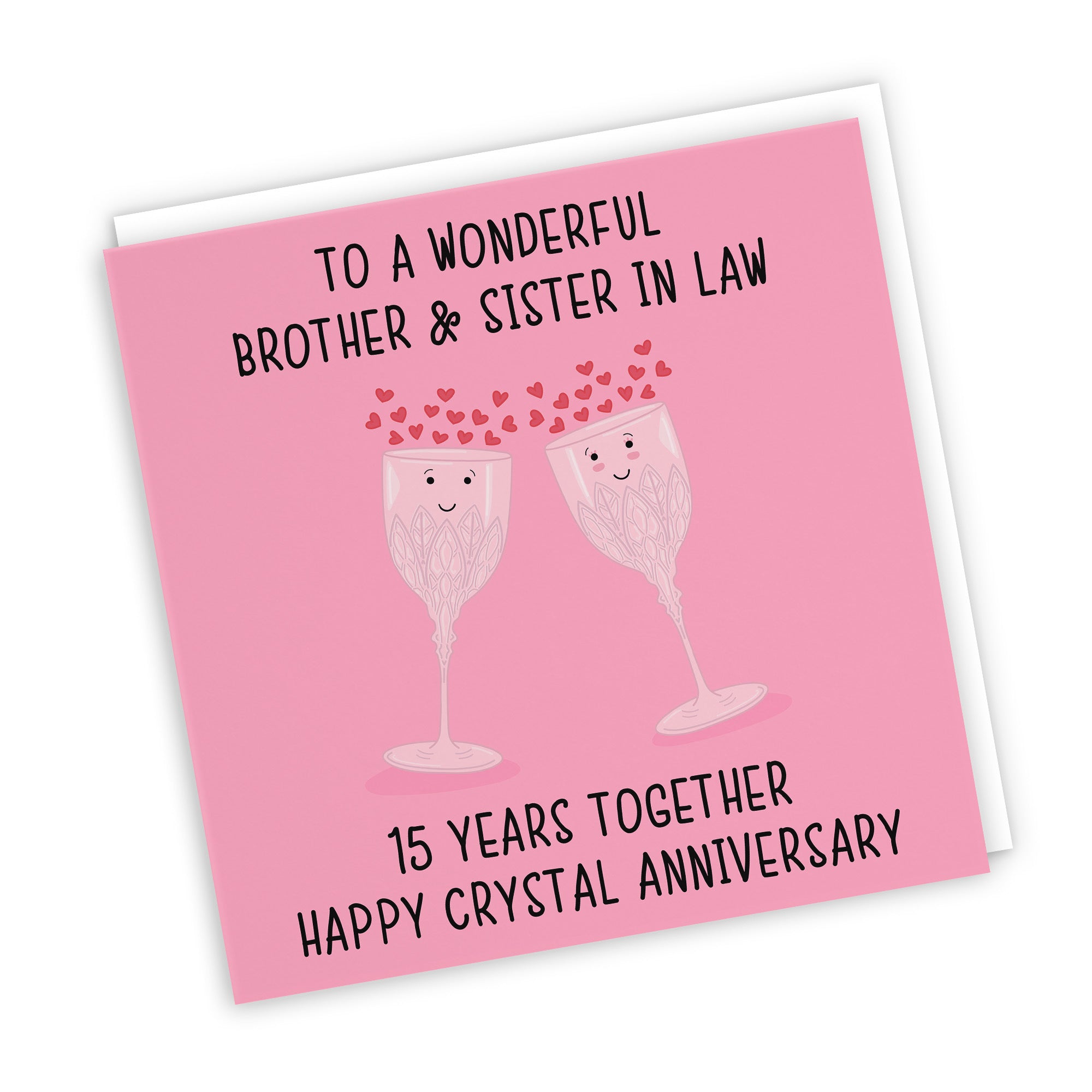 15th Brother And Sister In Law Anniversary Card Iconic - Default Title (TH02509)